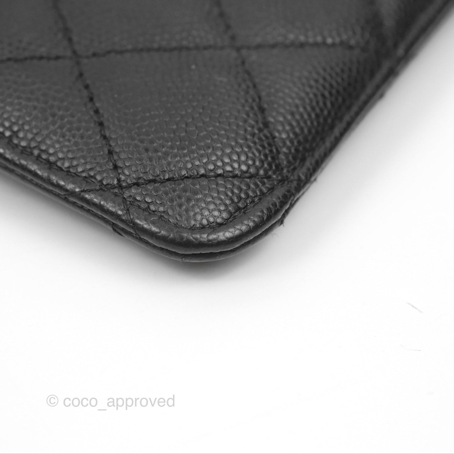 Chanel Classic Long Wallet Pouch Black Caviar