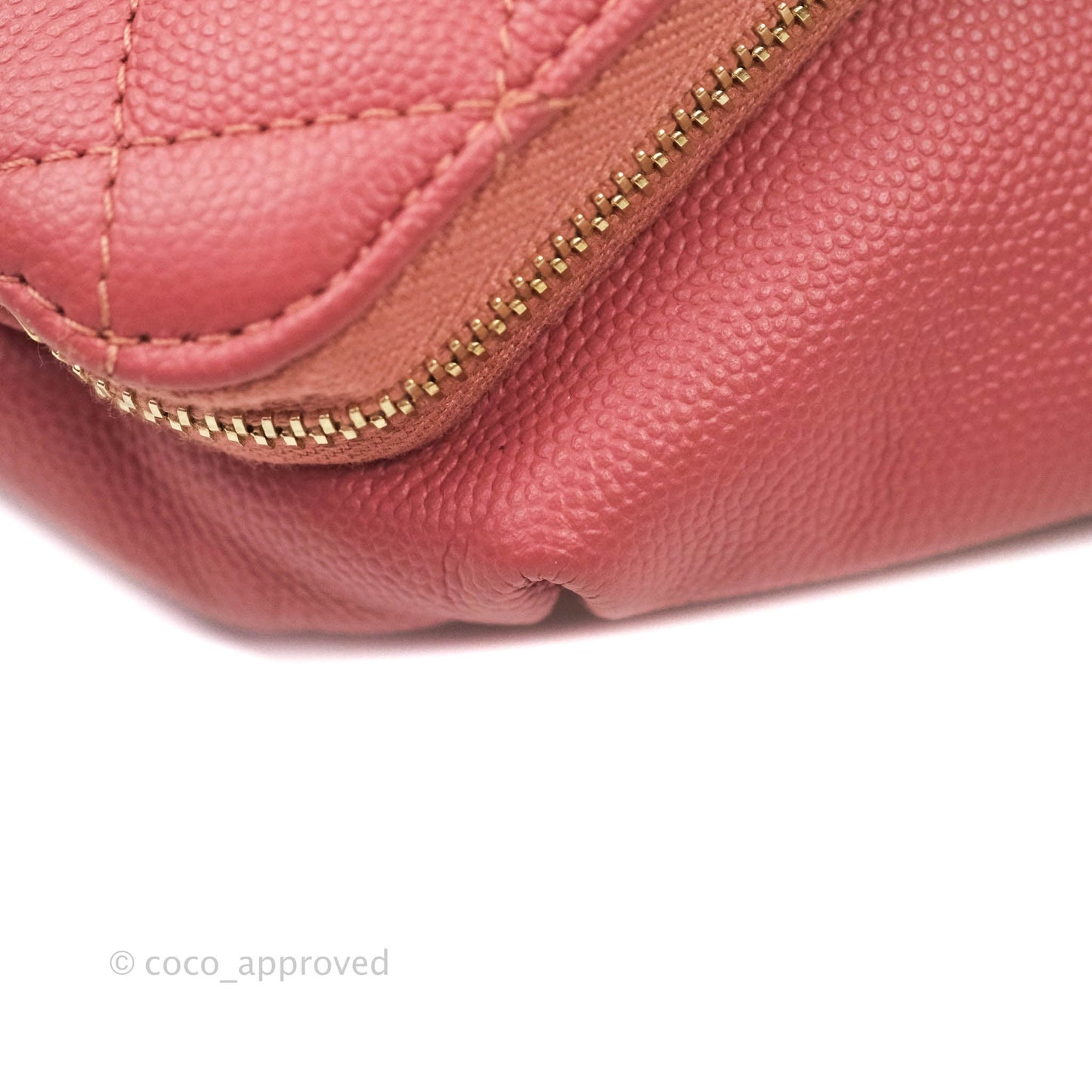 Chanel Quilted Business Affinity Waist Belt Bag Pink Caviar Gold Hardware