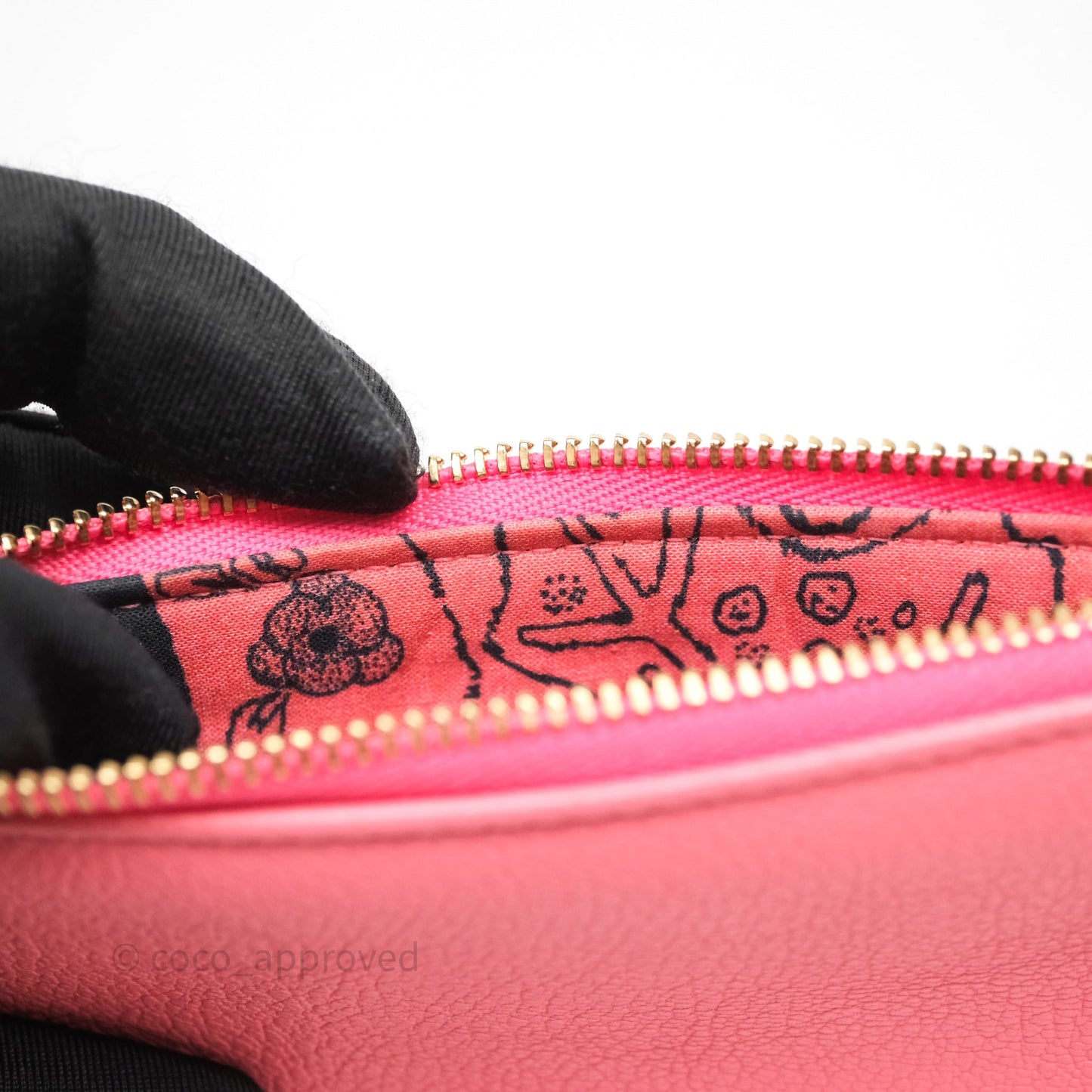 Chanel Camellia Mini O Case Pink Calfskin Gold Hardware