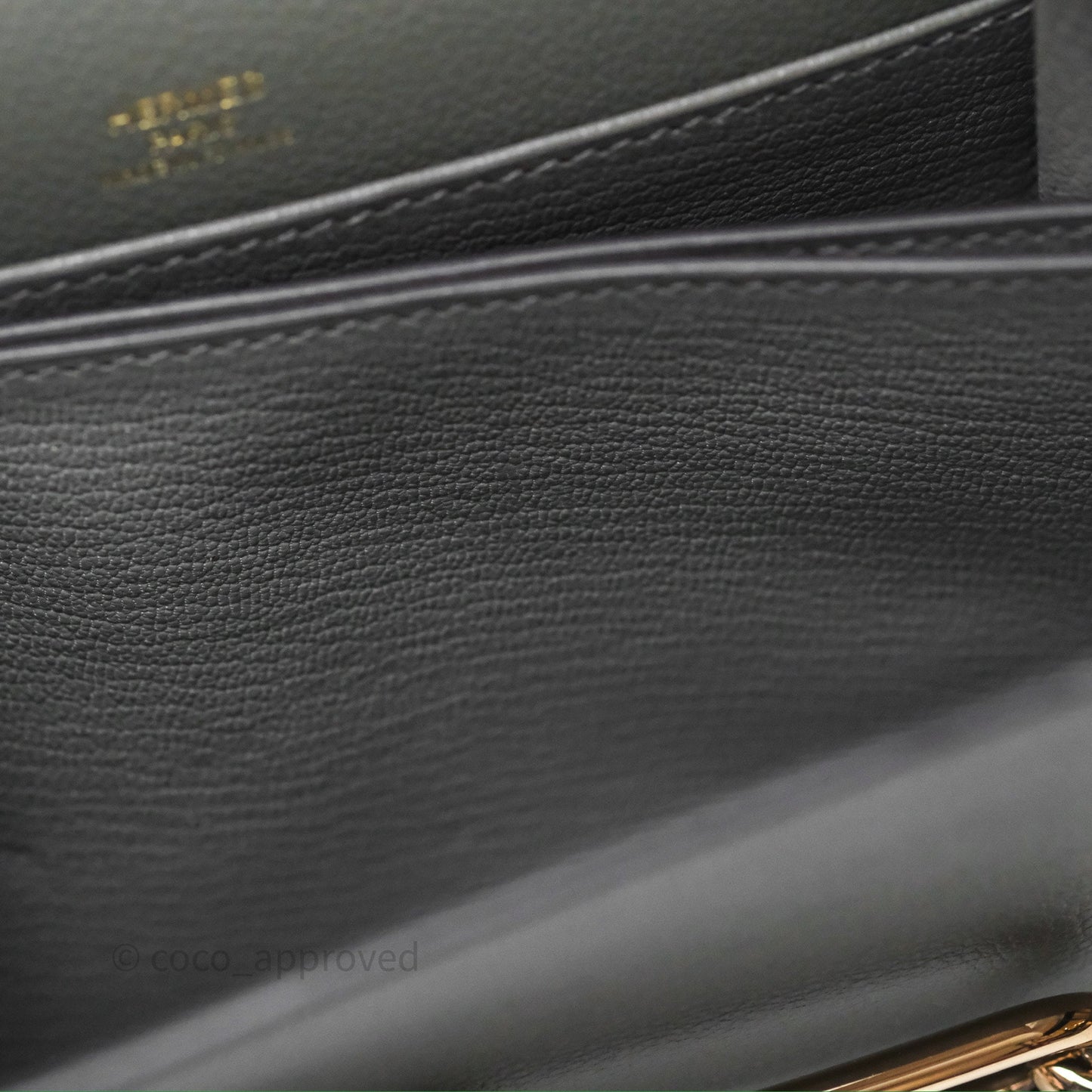 Hermès Roulis Mini 18 Gris Meyer 0L Evercolor Permabrass Hardware