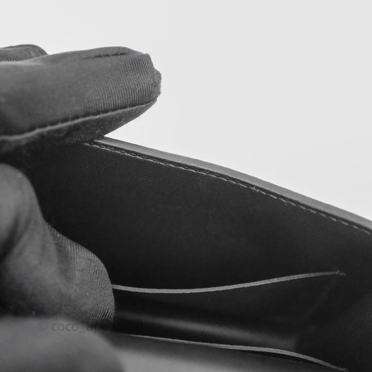 Hermès Constance Slim Wallet Noir 89 Epsom Palladium Hardware