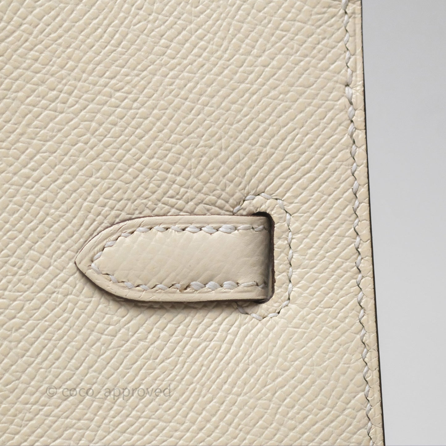 Hermès Birkin 25 Sellier Nata I2 Epsom Gold Hardware