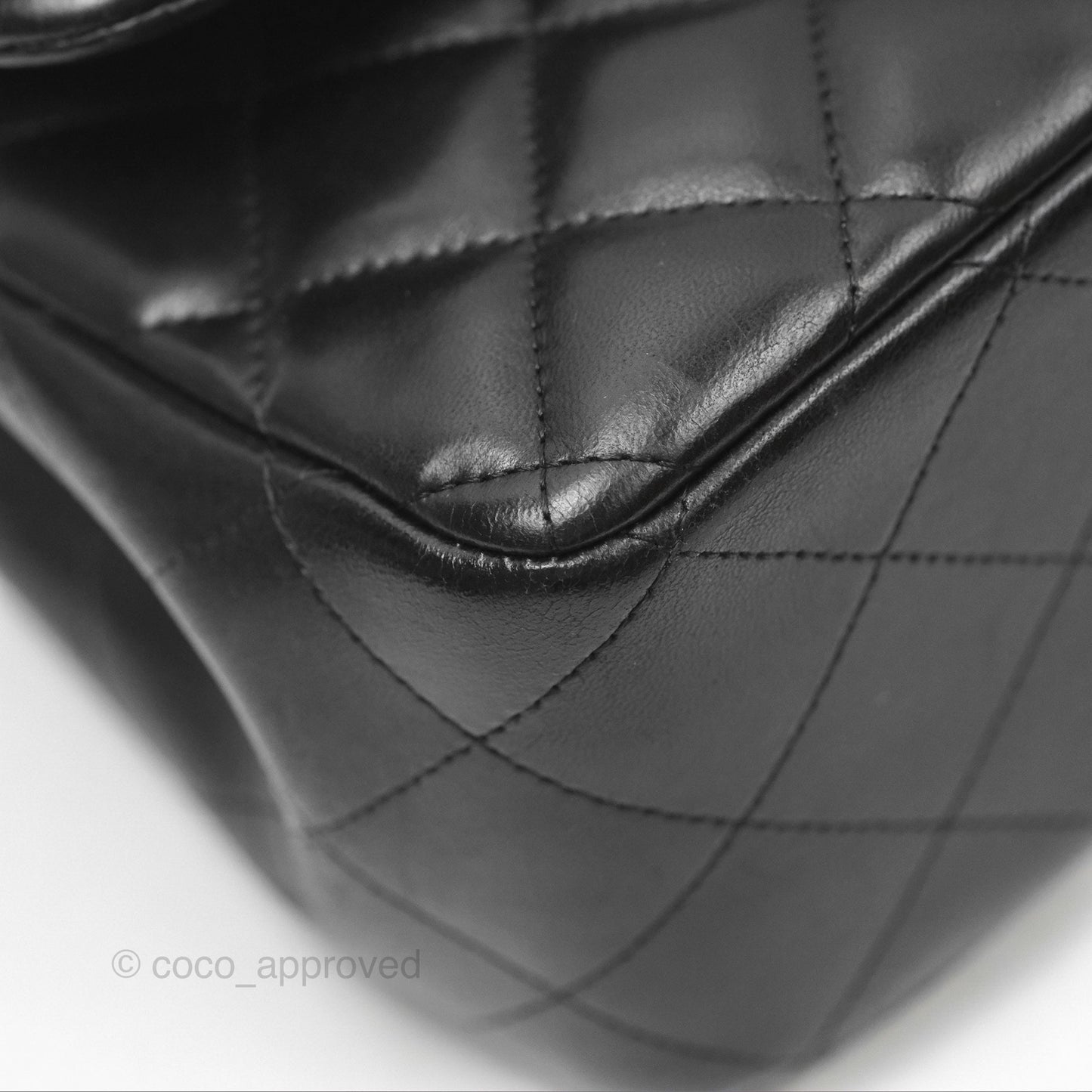 Chanel Jumbo Double Flap Black Lambskin Silver Hardware⁣⁣