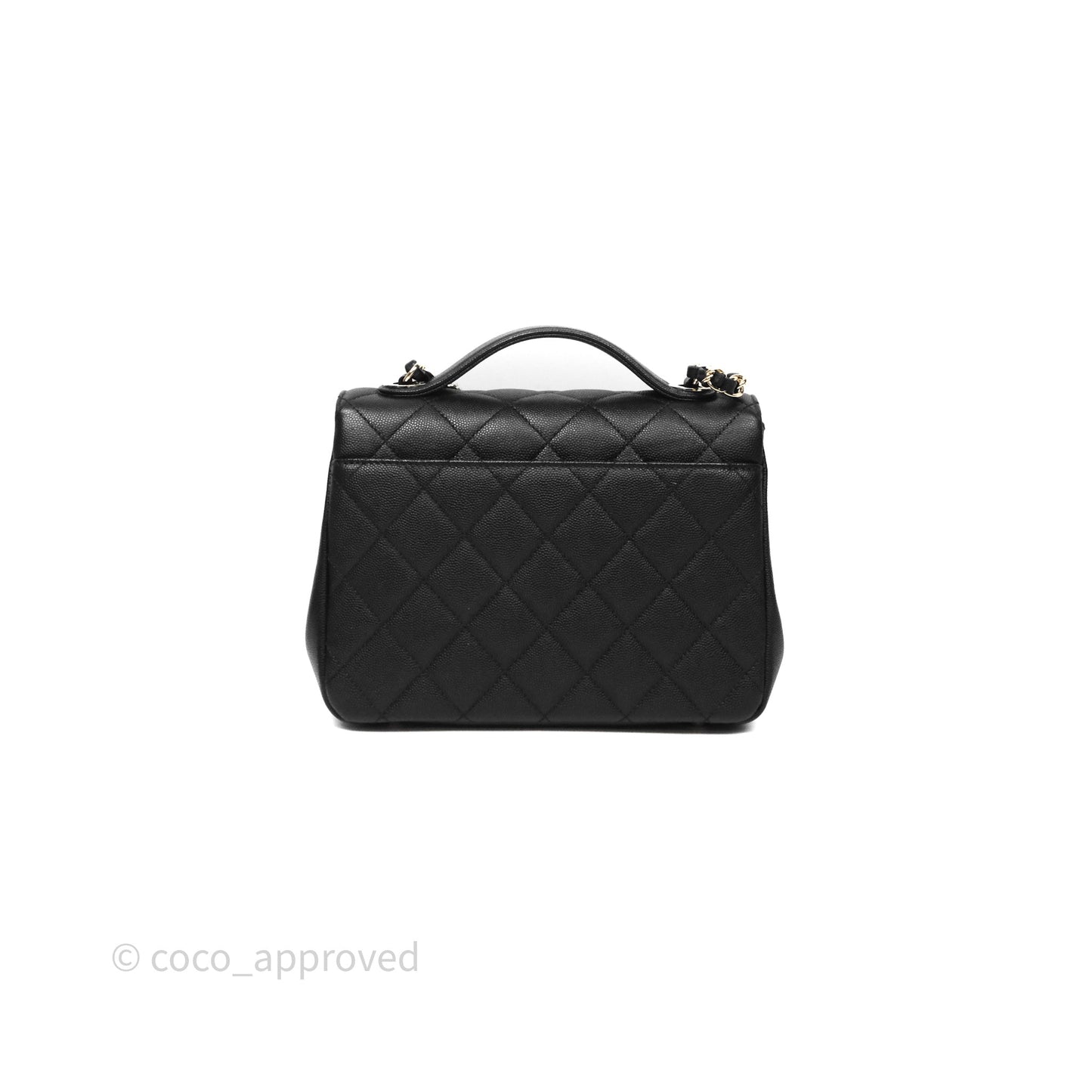 Chanel Quilted Medium Business Affinity Flap Black Caviar Gold Hardware