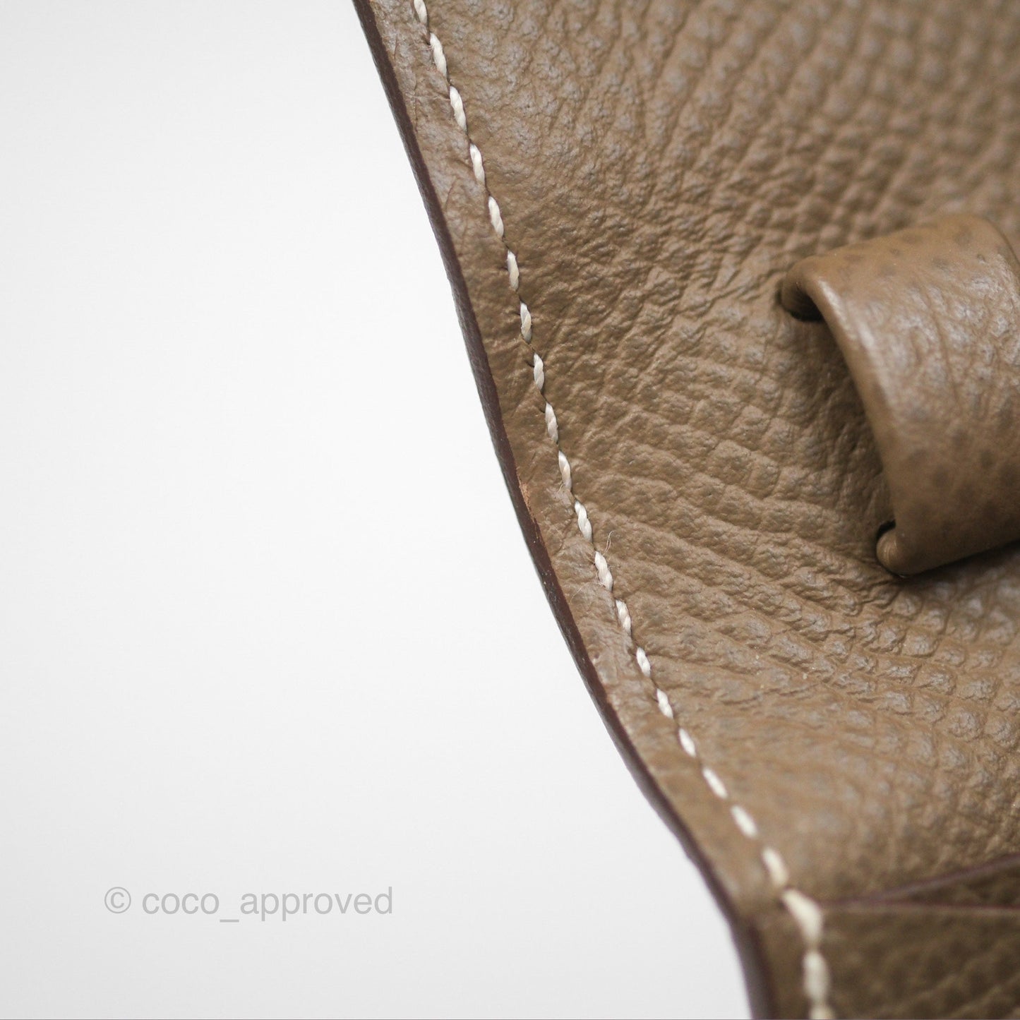 Hermès Clic 16 Wallet Etoupe 18 Epsom Palladium Hardware
