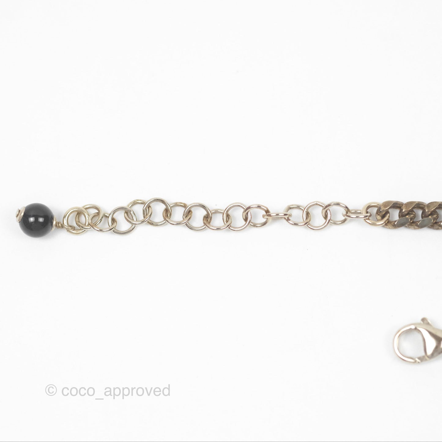 Chanel Crystal CC Star Drop Necklace Gold Tone 21S