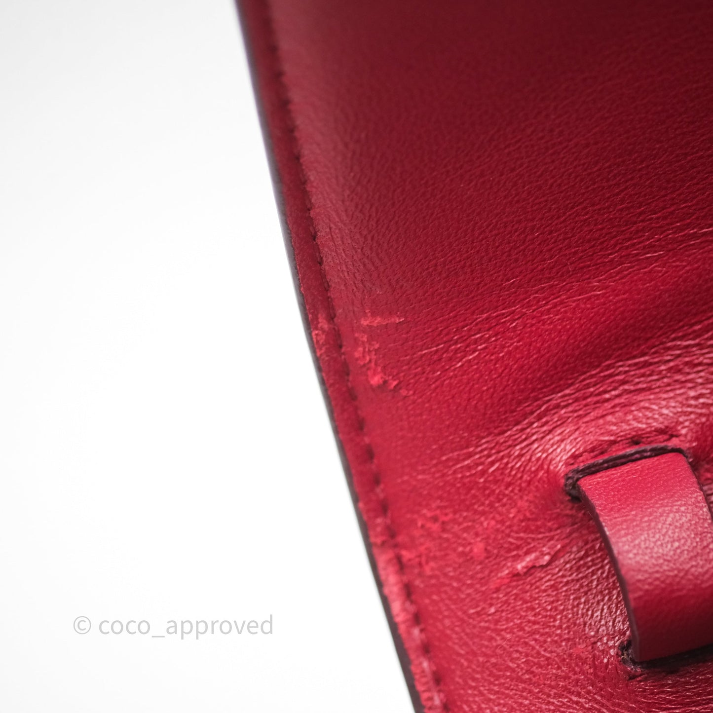 Celine Small Classic Box Flap Red Calfskin