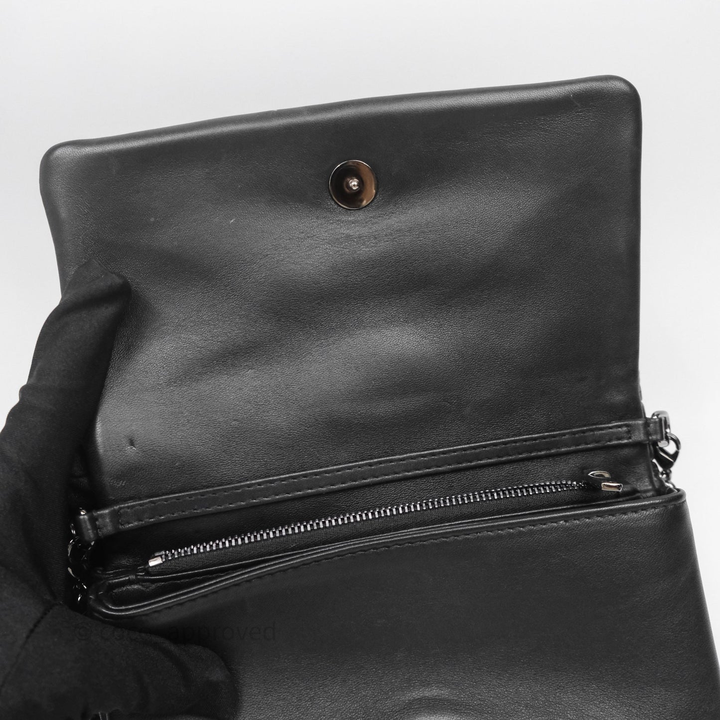 Christian Dior Mini Caro Bag Black Macrocannage