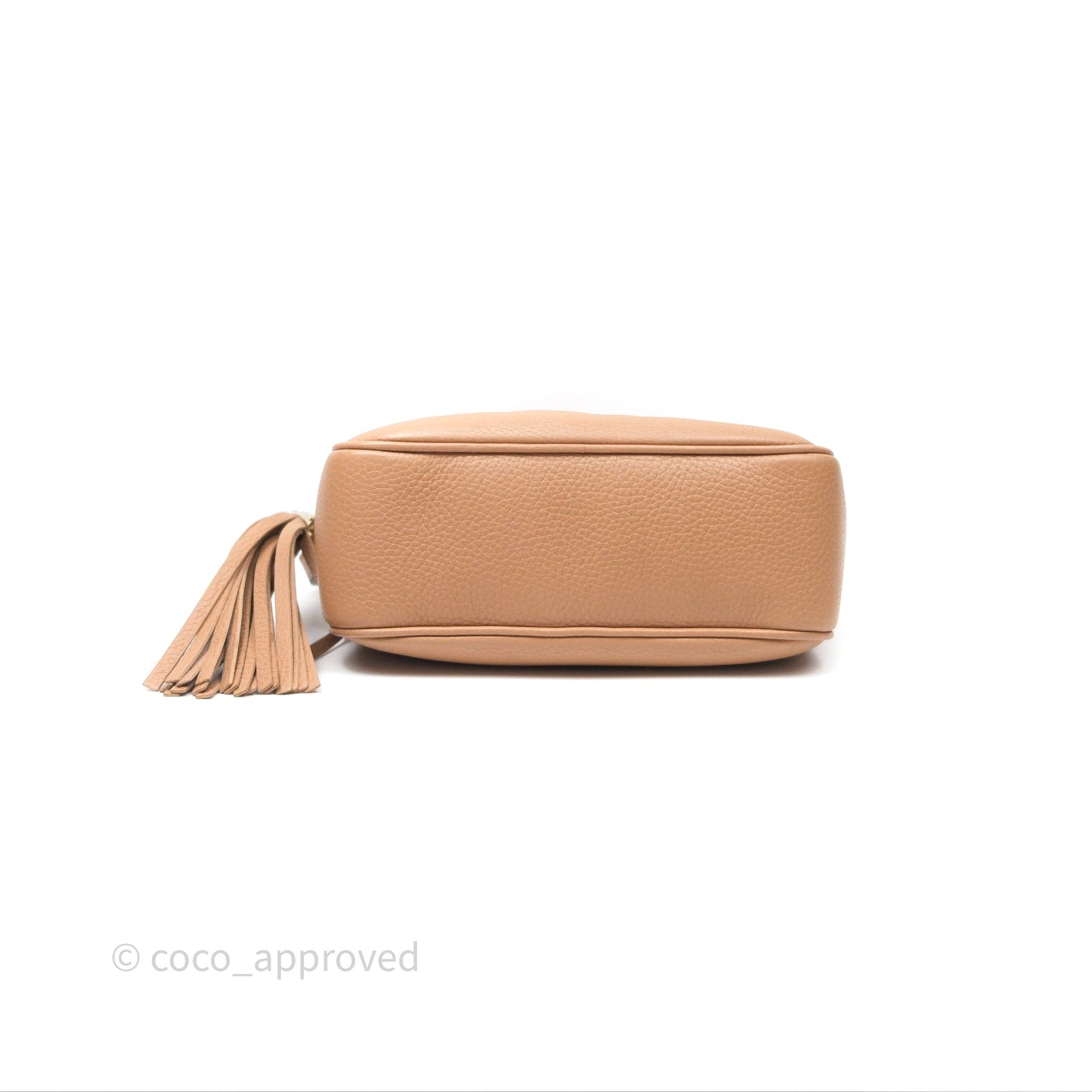 Gucci Small Soho Disco Bag Calfskin Beige