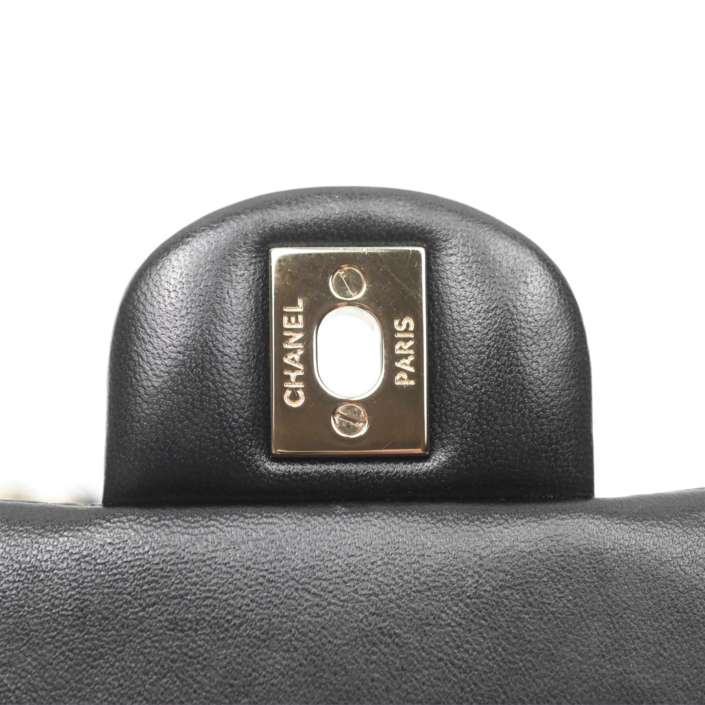 Chanel Mini Rectangular Flap Quilted Black Lambskin Gold Hardware