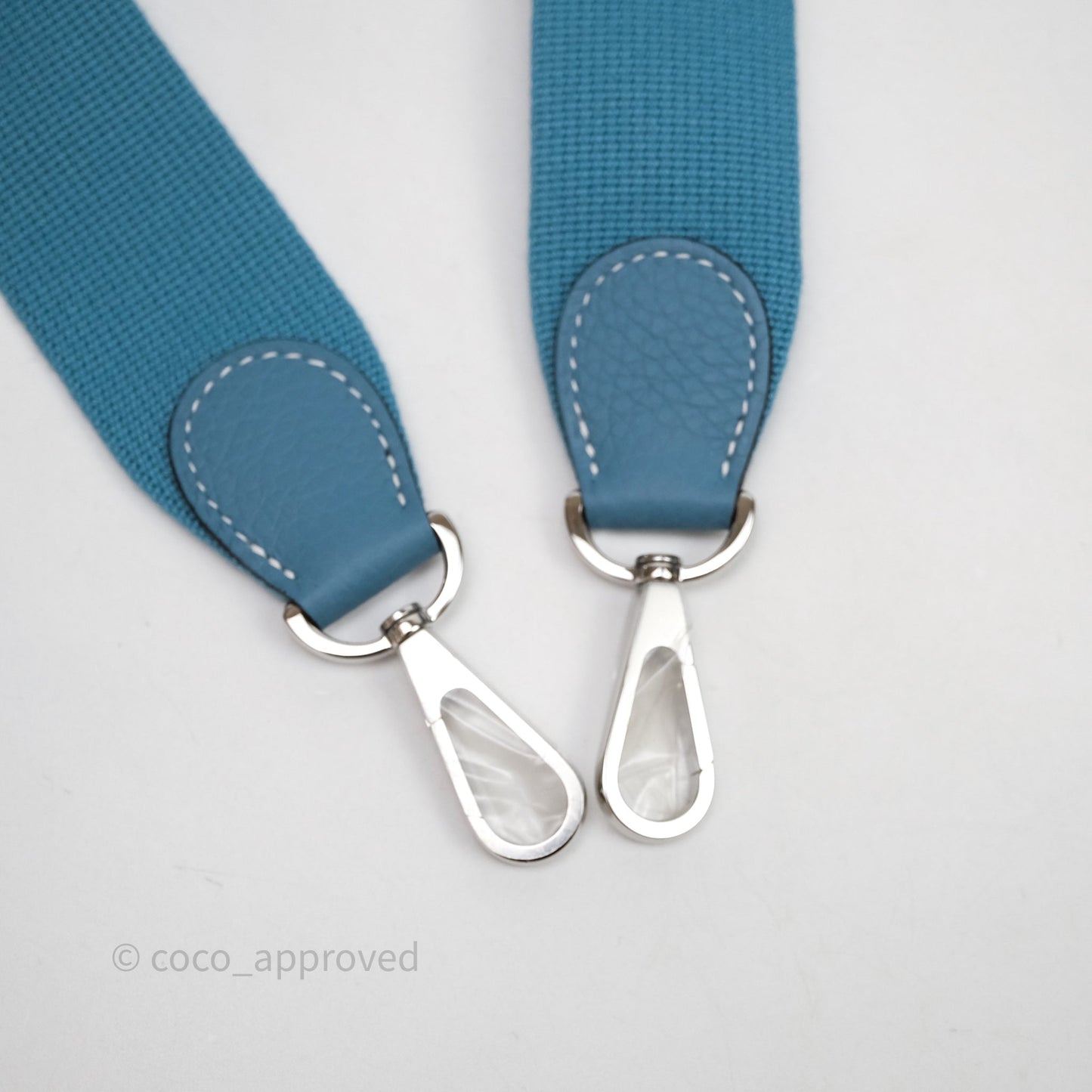 Hermès Evelyne 23 Bleu Jean 75 Clemence Palladium Hardware
