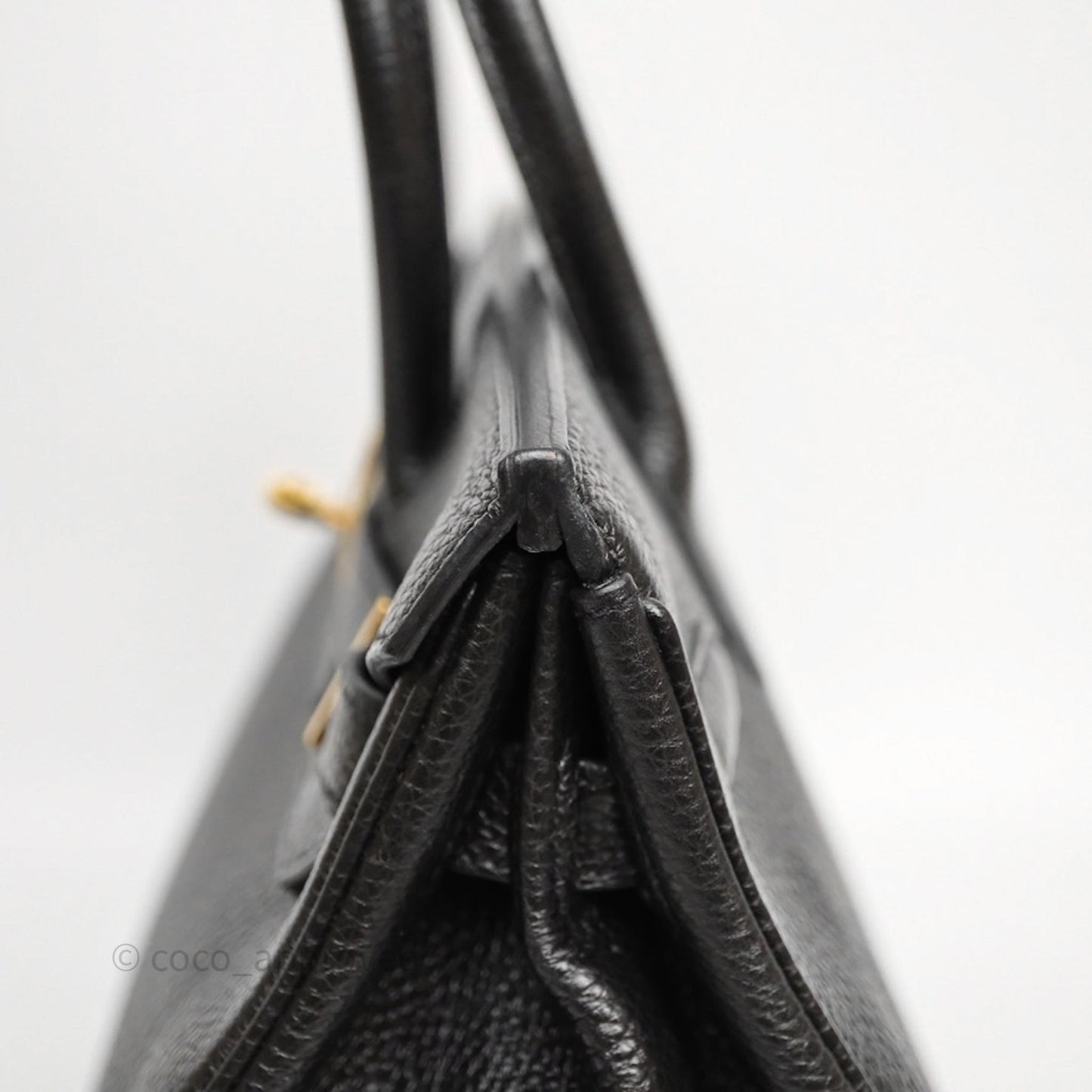 Hermès Birkin 30 Black Noir 89 Togo Gold Hardware