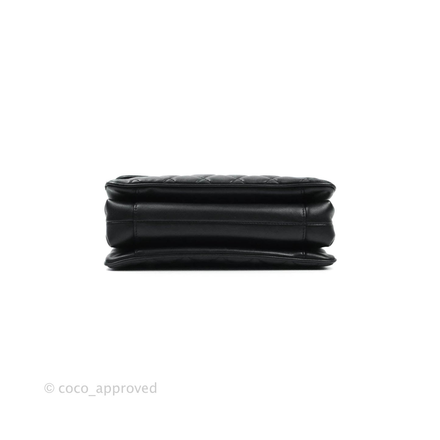 Chanel Coco Vintage Flap Bag Black Lambskin Aged Gold Hardware