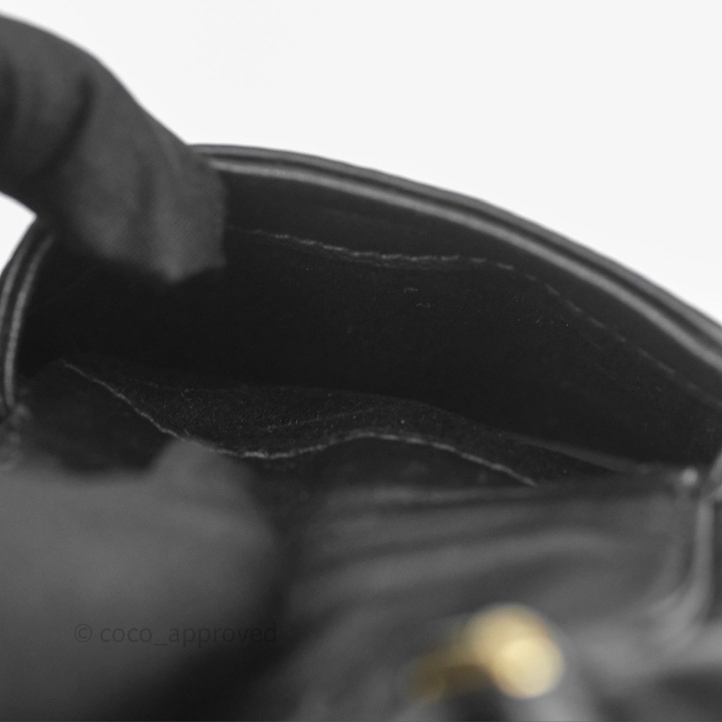 Miu Miu Nappa Leather Pocket Bag Black Lambskin Gold Hardware