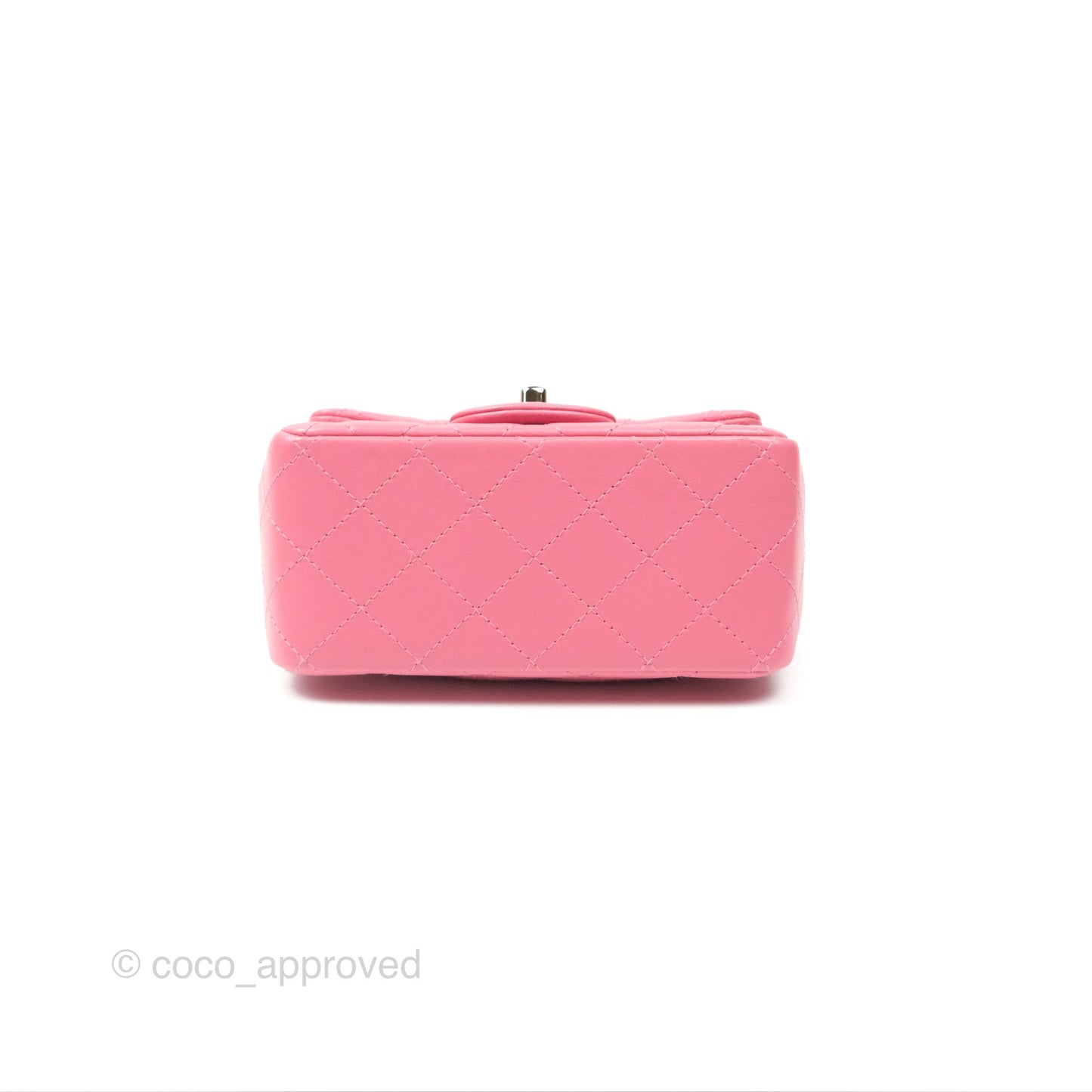 Chanel Quilted Mini Square Lambskin Pink Gold Hardware