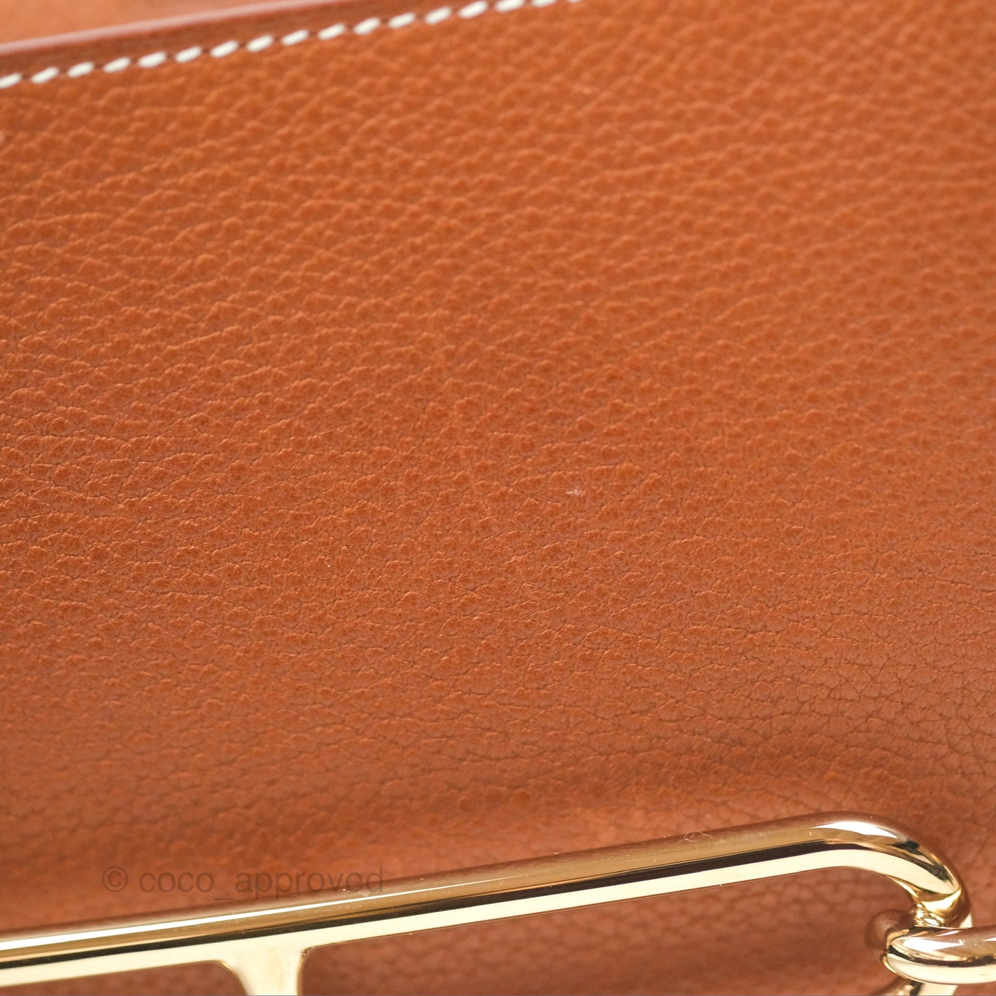 Hermès Roulis Mini 18 Fauve Barenia Gold Hardware