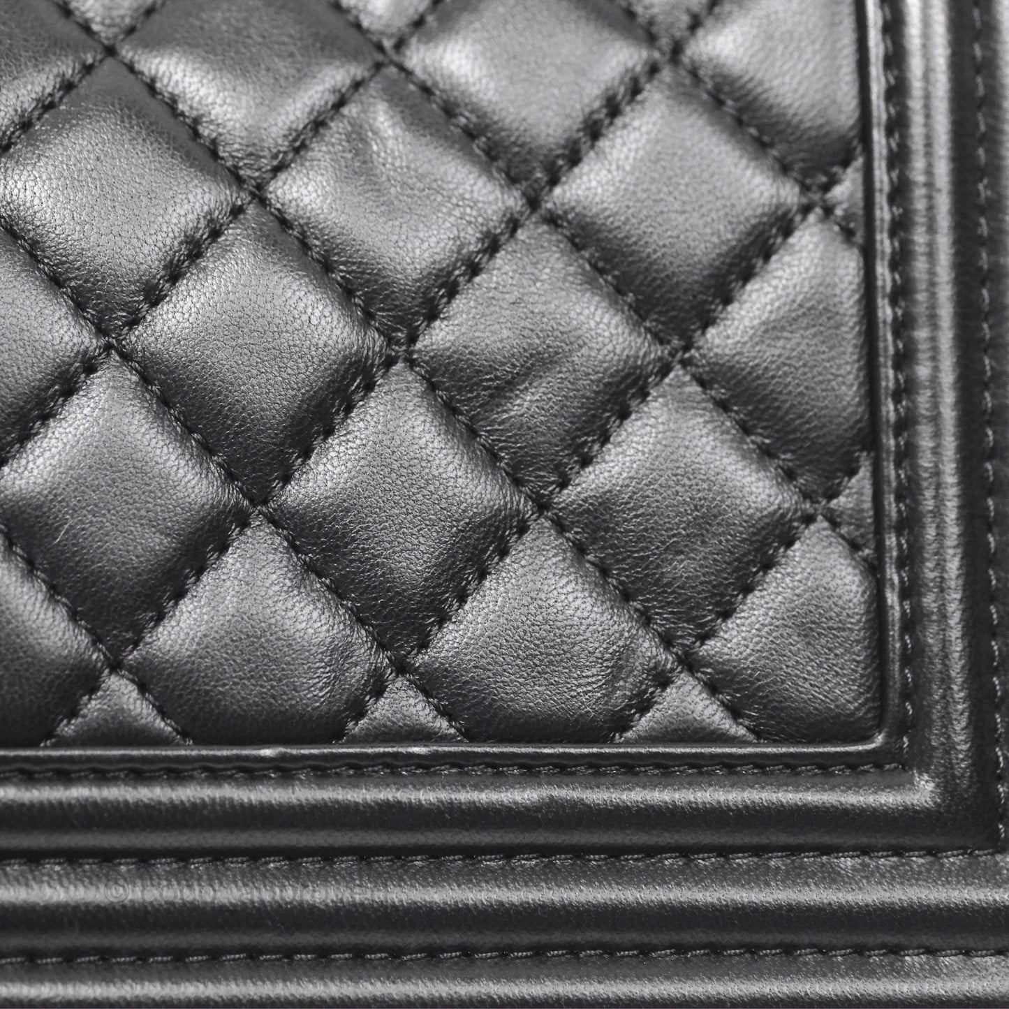 Chanel Small Boy Quilted Black Calfskin Gold Hardware
