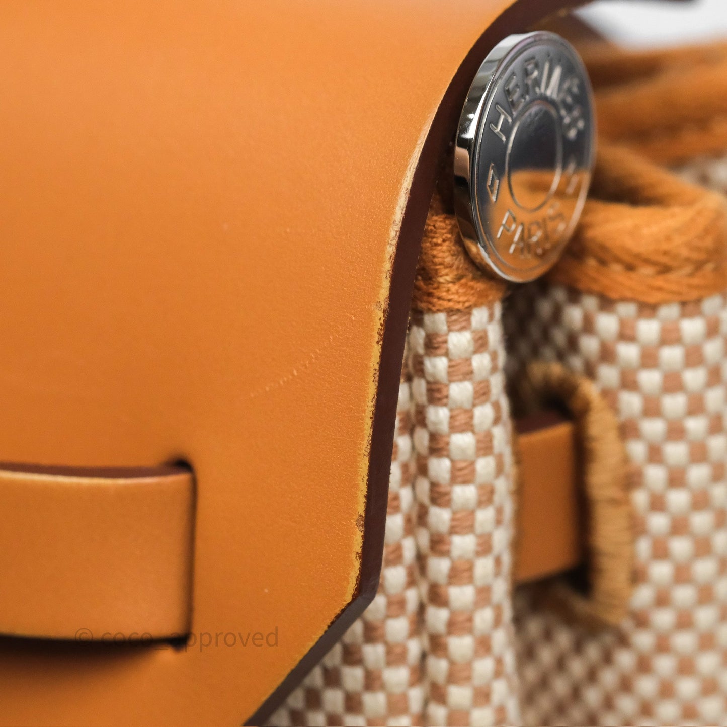 Hermès Herbag Zip 31 Ecru/Beige/Natural Canvas Palladium Hardware