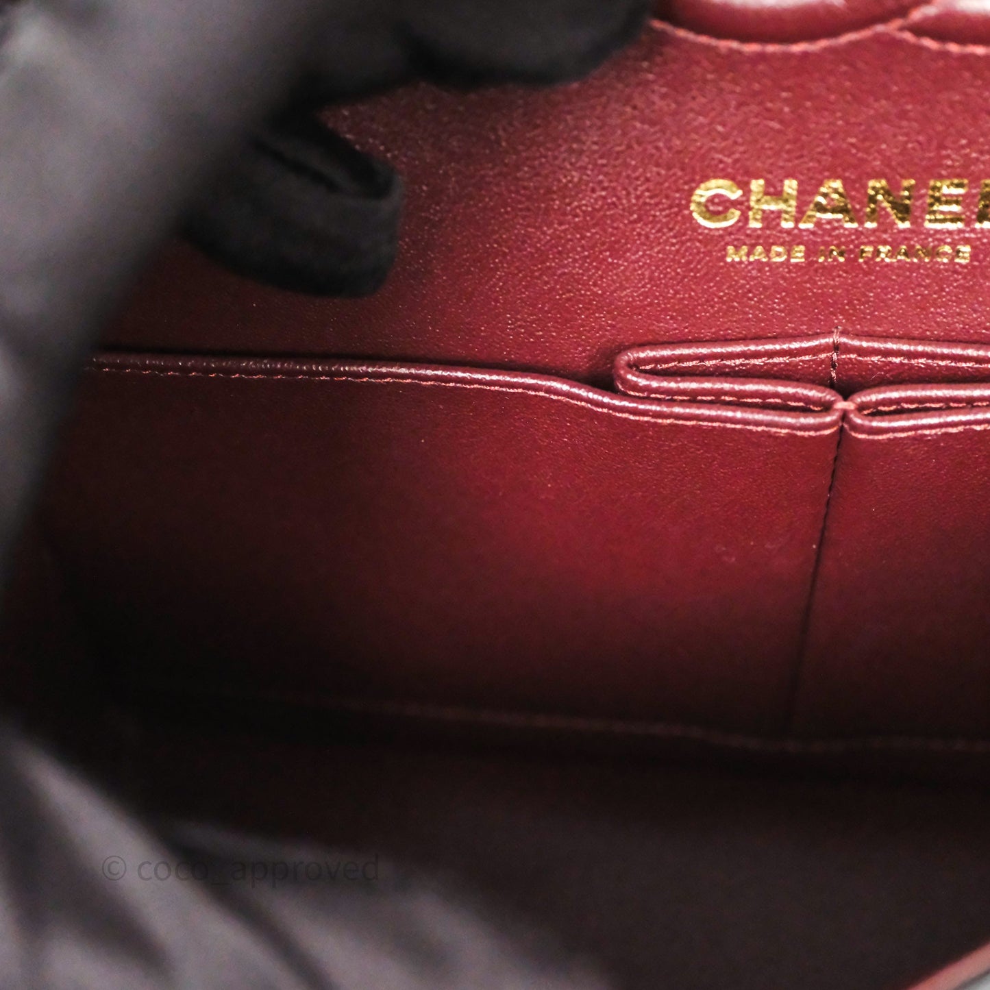Chanel Small Classic Flap Quilted Black Caviar Gold Hardware