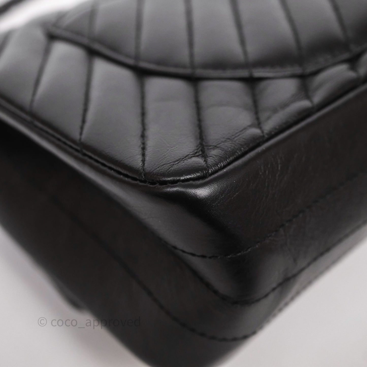 Chanel Reissue 225 Chevron Aged Calfskin So Black