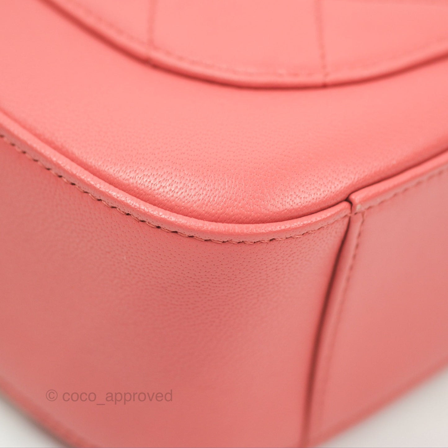 Chanel Chain Infinity Camera Case Pink Goatskin Aged Gold Hardware