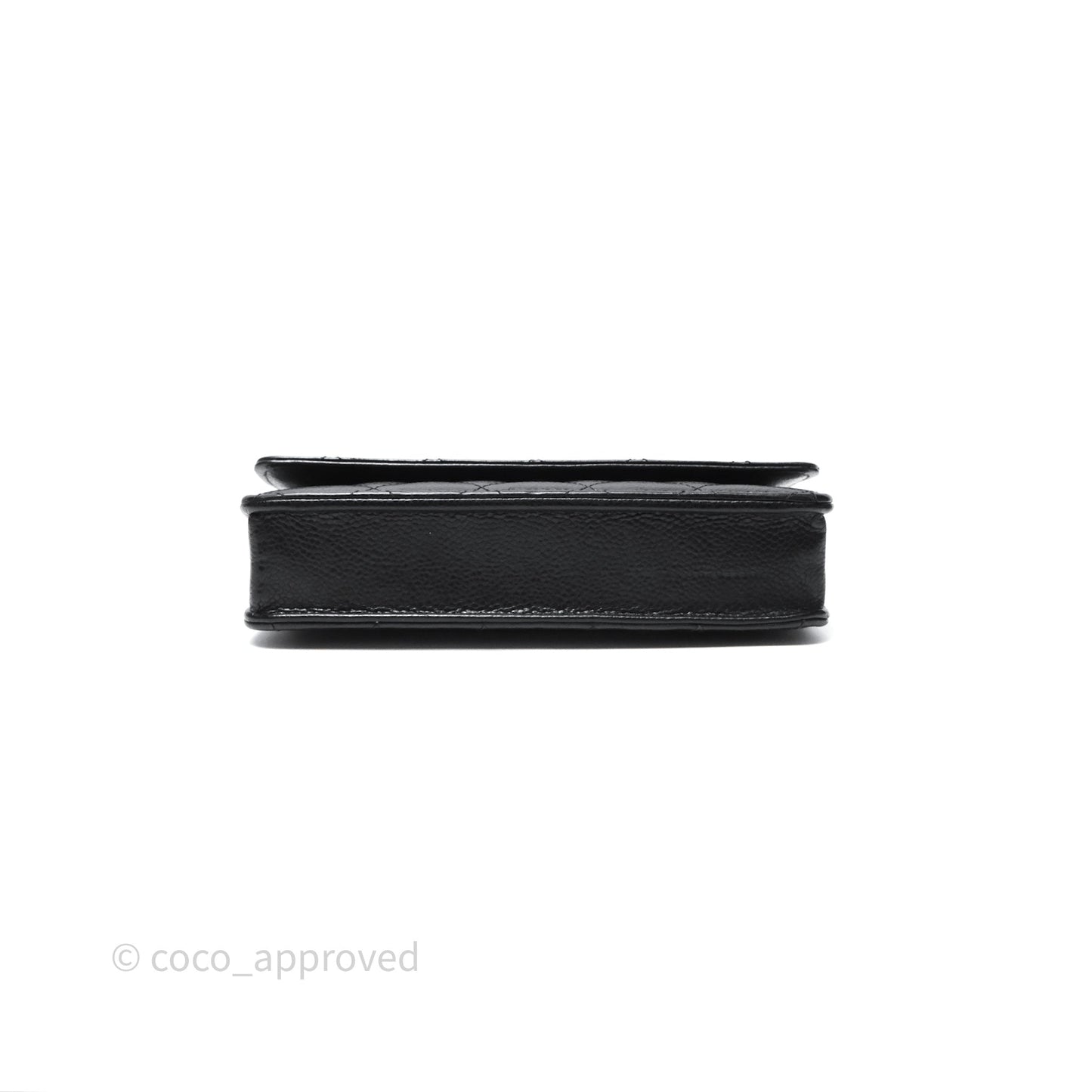 Chanel Quilted WOC Black Caviar Silver Hardware