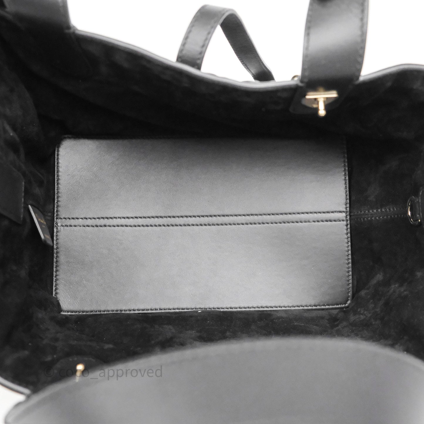 Dior Small Dior Toujours Bag Black Macrocannage Calfskin