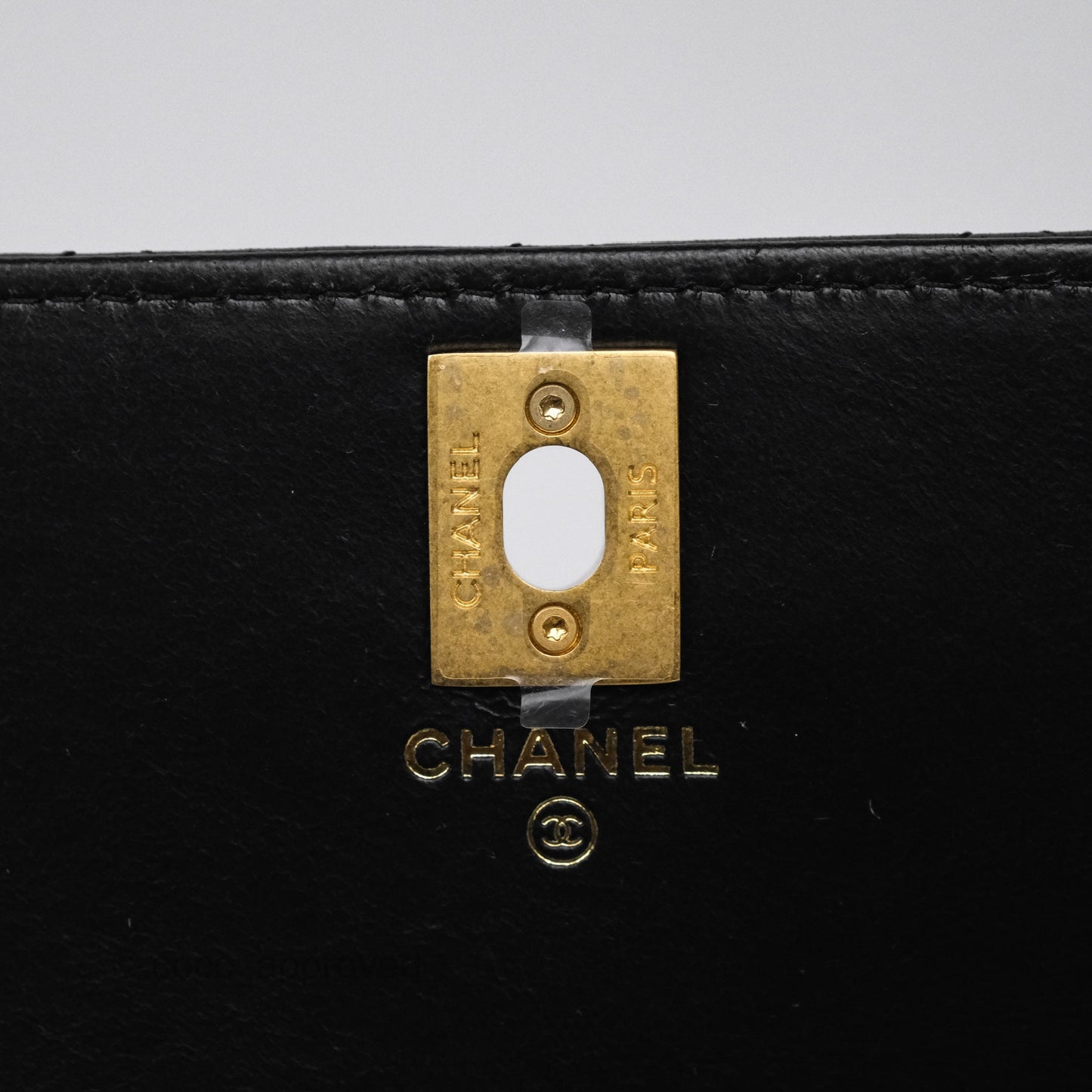 Chanel All Slide Wallet on Chain WOC Adjustable Chain Quilted Black Lambskin 22K