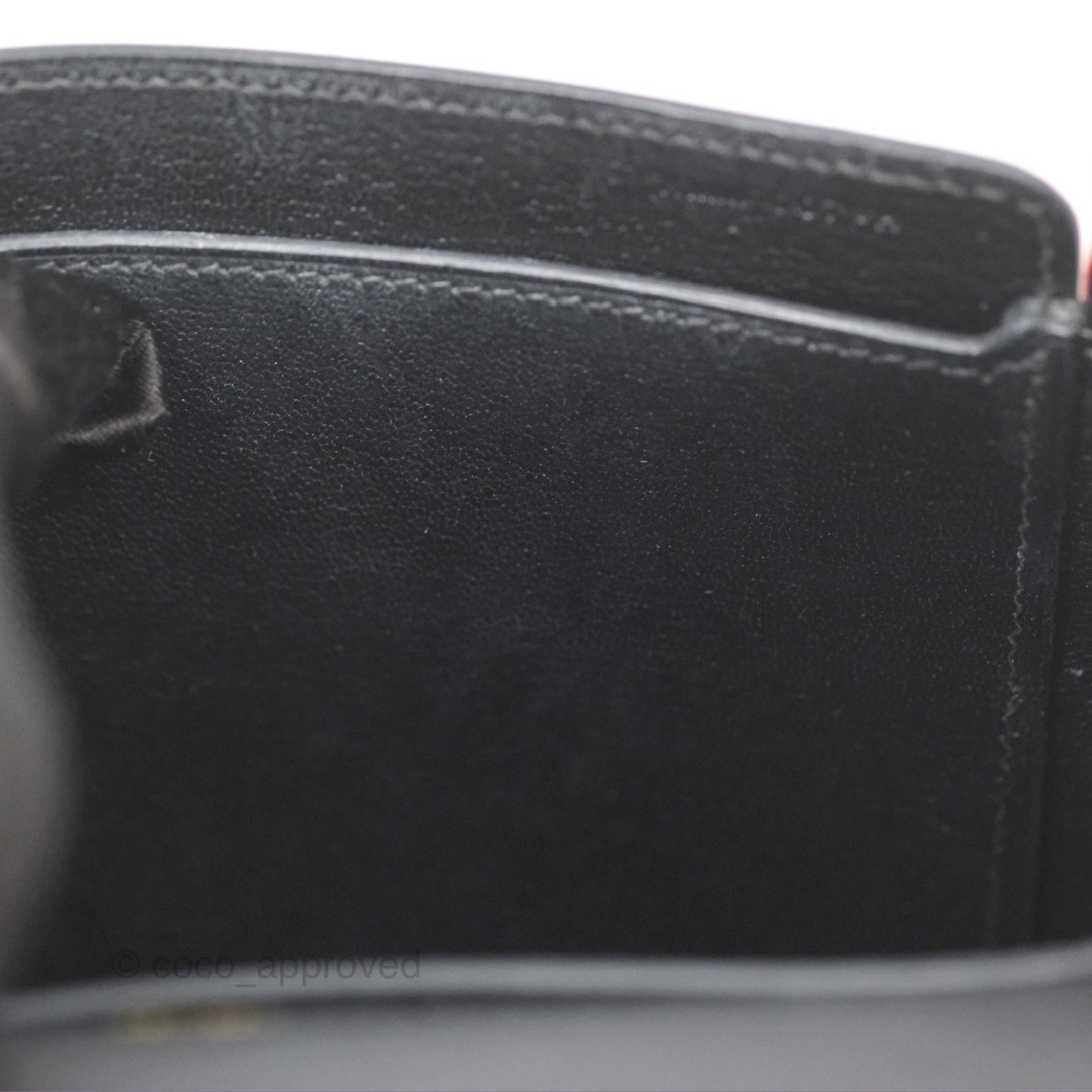 Hermes Octogone 23 Black Epsom