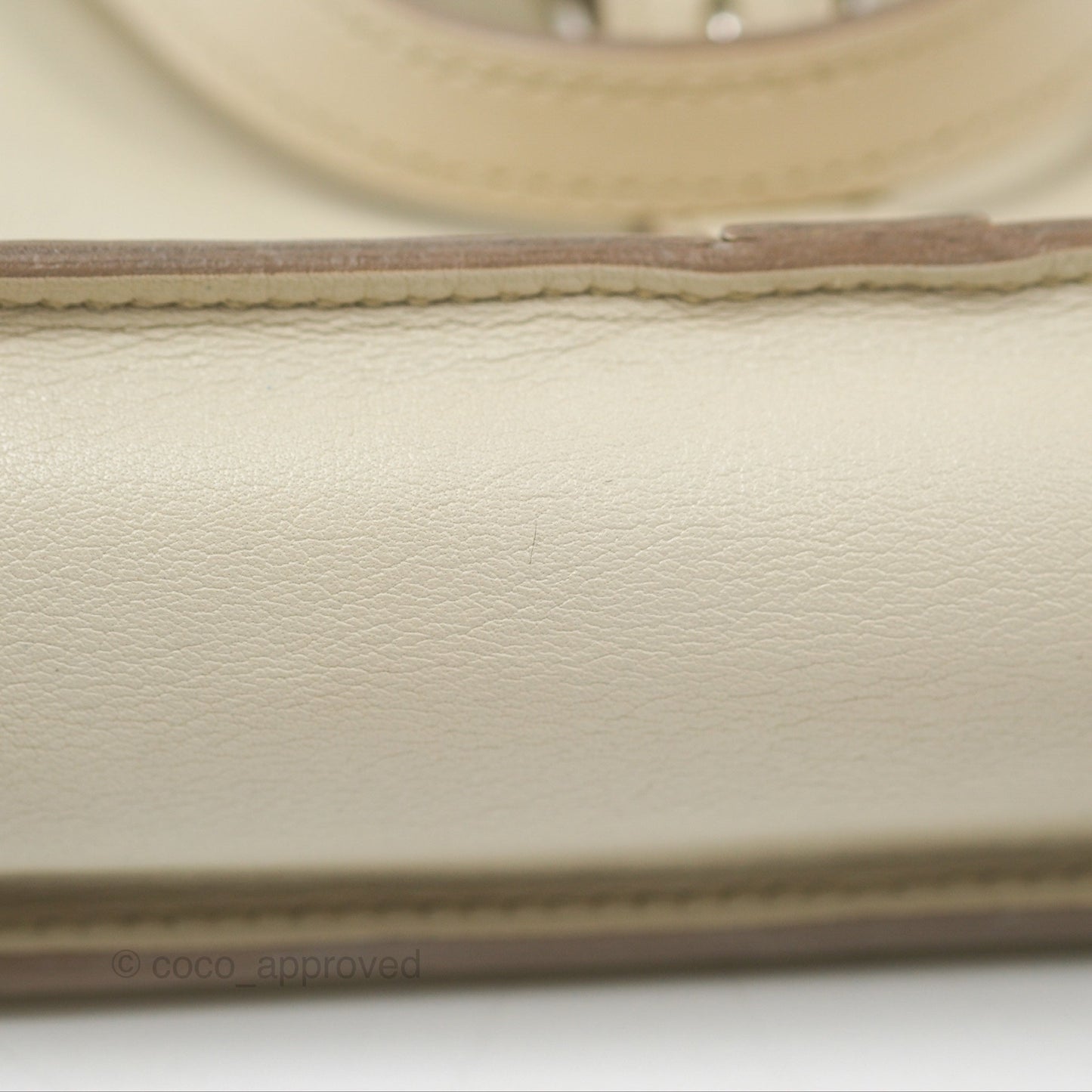 Hermès Halzan 22 Mini Craie Swift Palladium Hardware