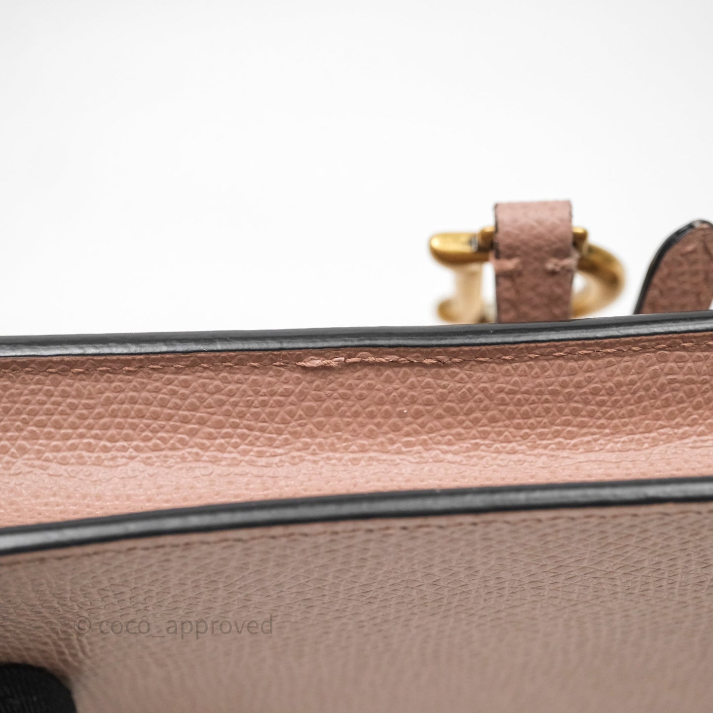 Christian Dior Saddle Belt Pouch Dusty Pink Matte Calfskin Gold Hardware