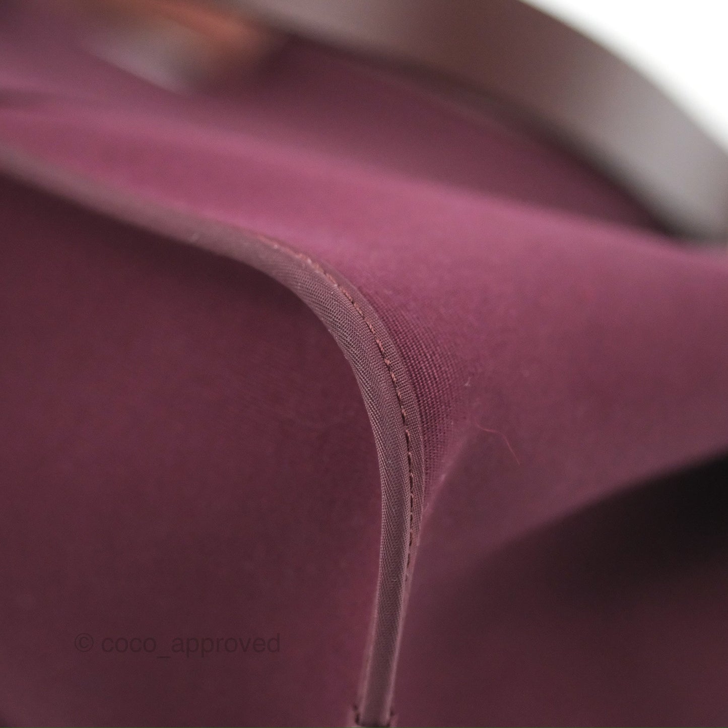Hermès Cabag Elan Bag Purple Canvas