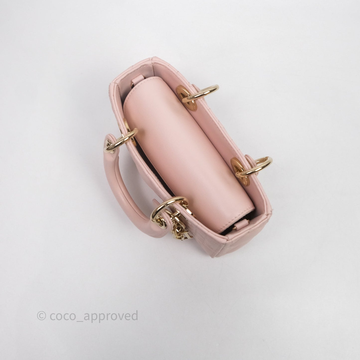 Dior Micro Lady D-Joy Bag Powder Pink Cannage Lambskin