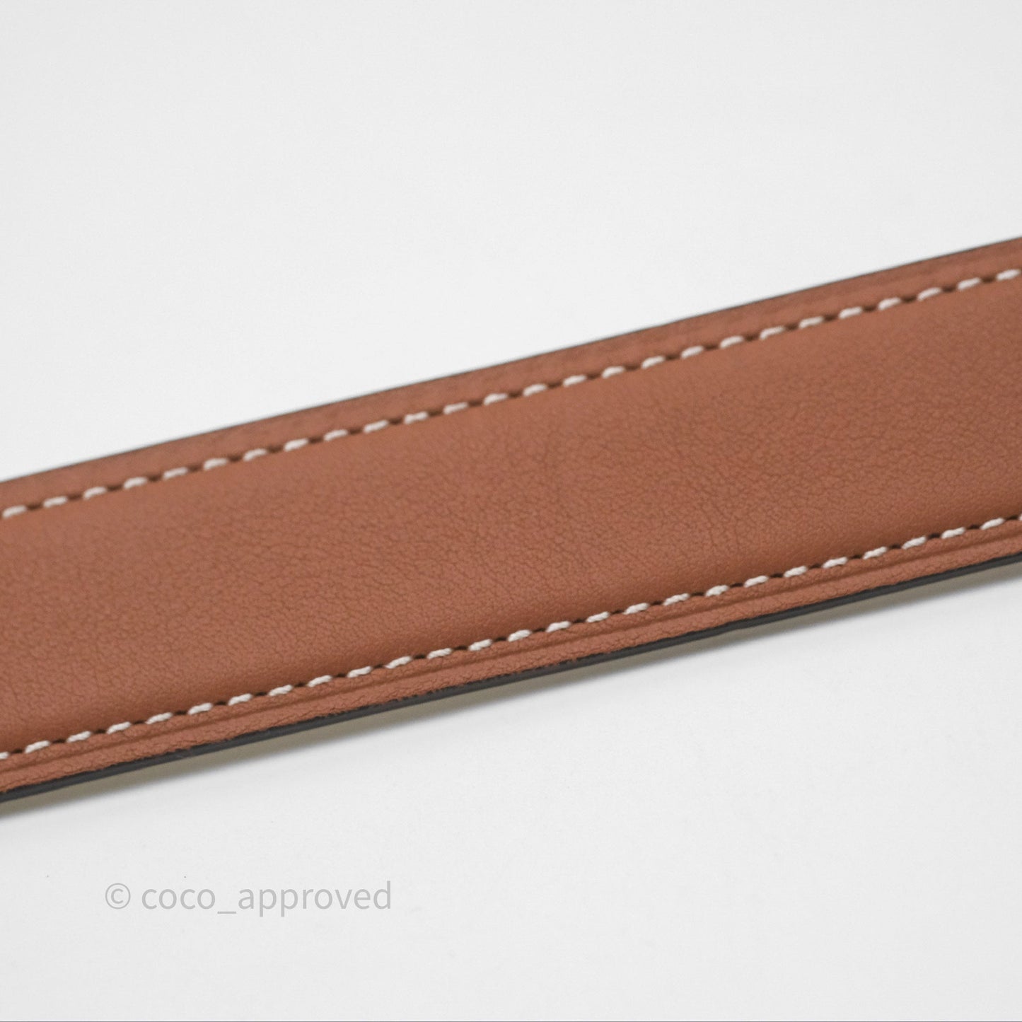 Hermès Clou De Selle Belt Buckle & Reversible Strap Gold/ Nata Palladium Hardware