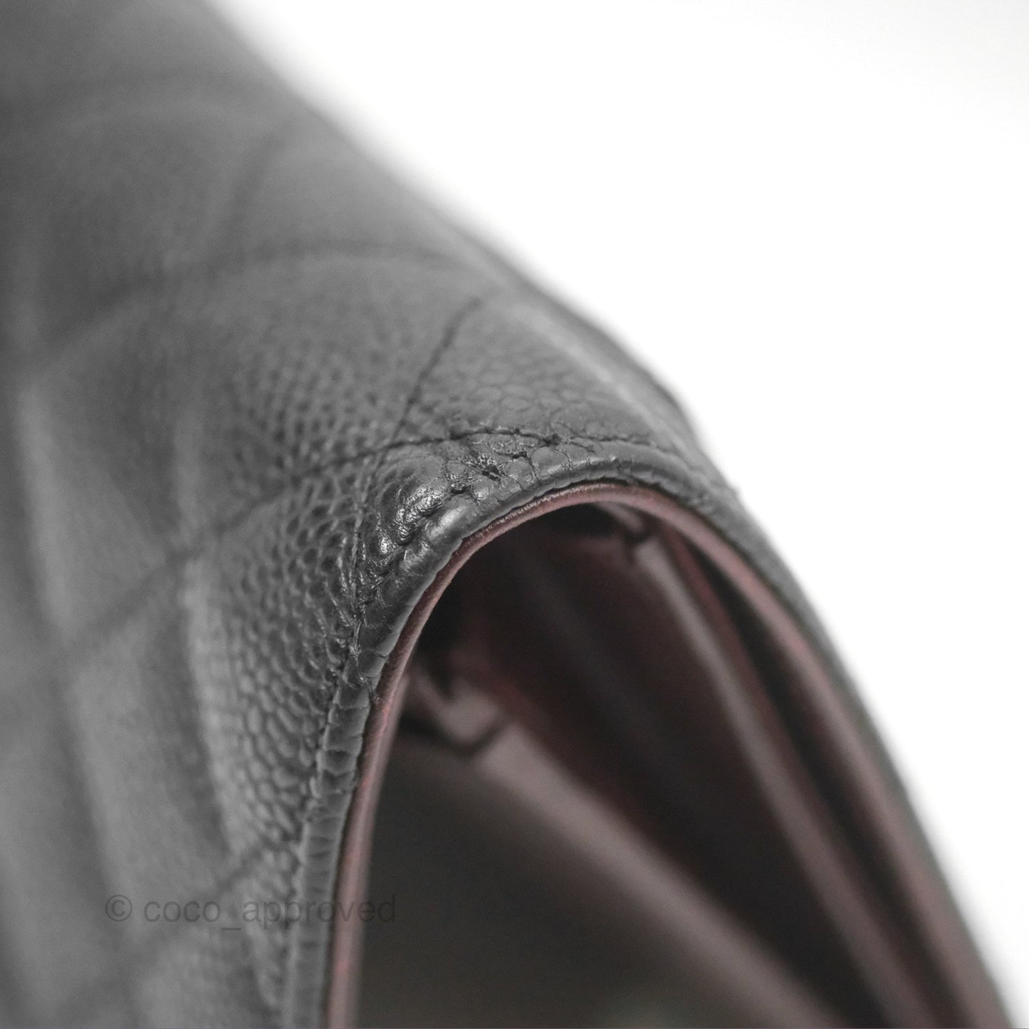 Chanel Classic Quilted Long Wallet Black Caviar Gold Hardware