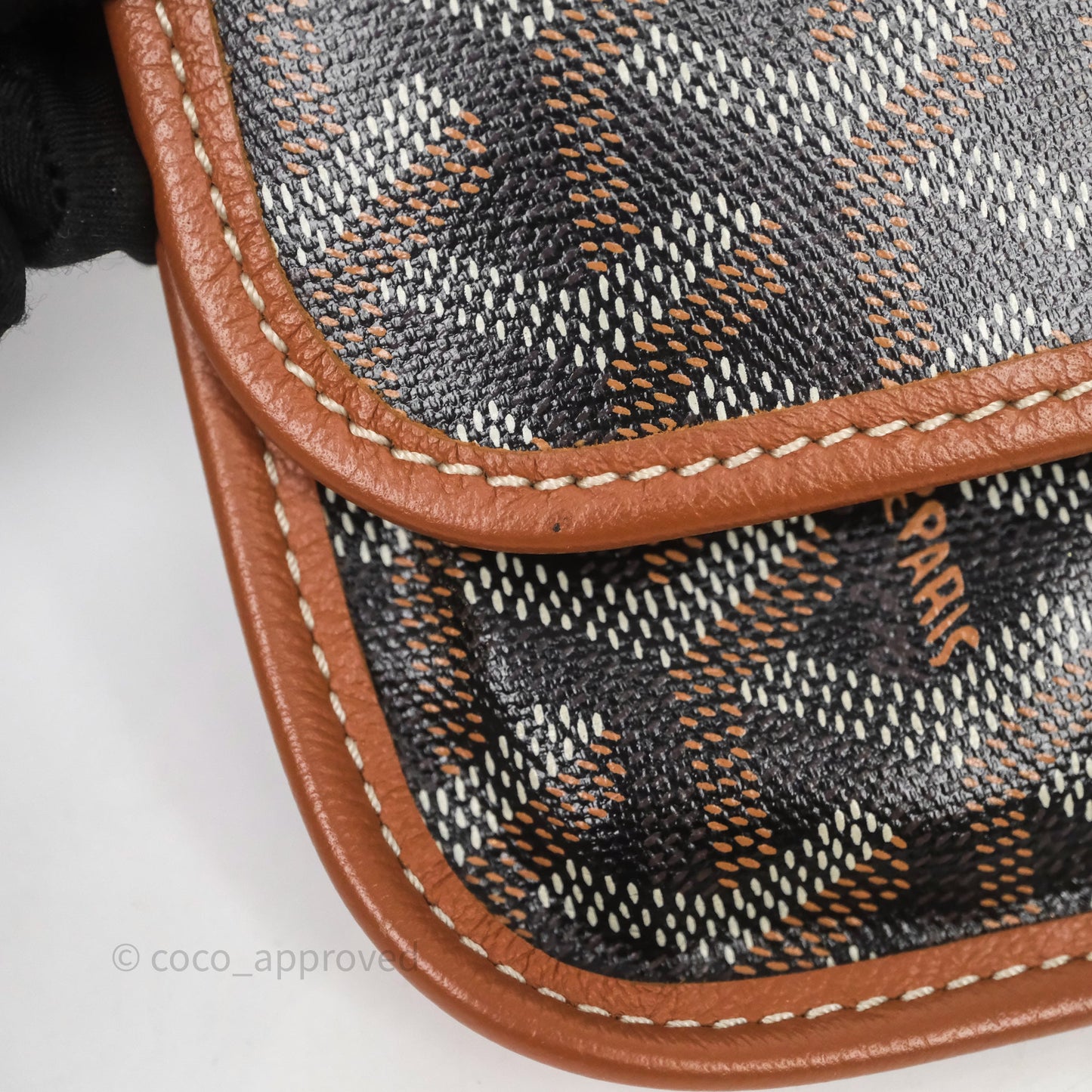 Goyard Saint Louis Tote Bag GM Black/Tan