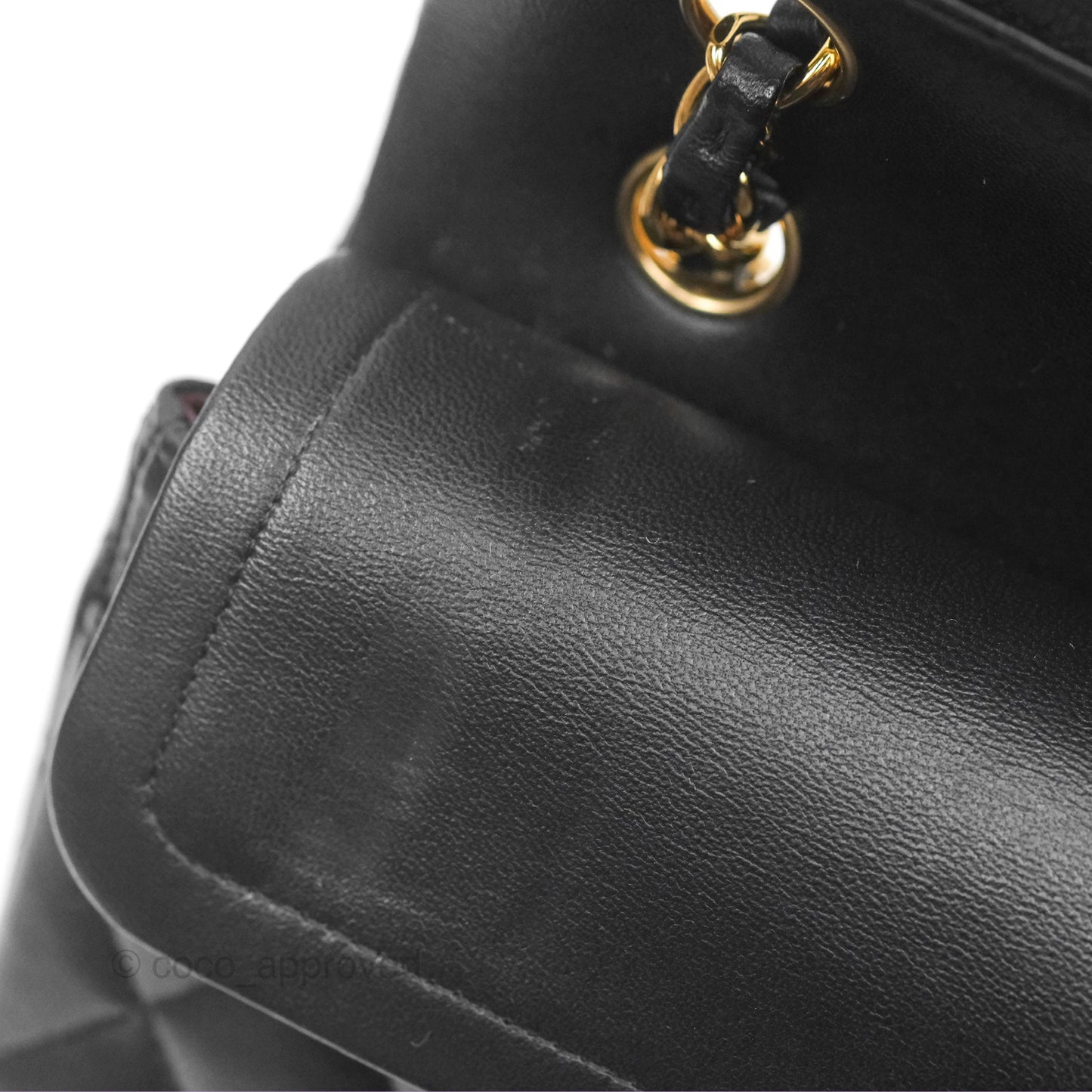 Chanel Small Classic Quilted Flap Black Lambskin Gold Hardware