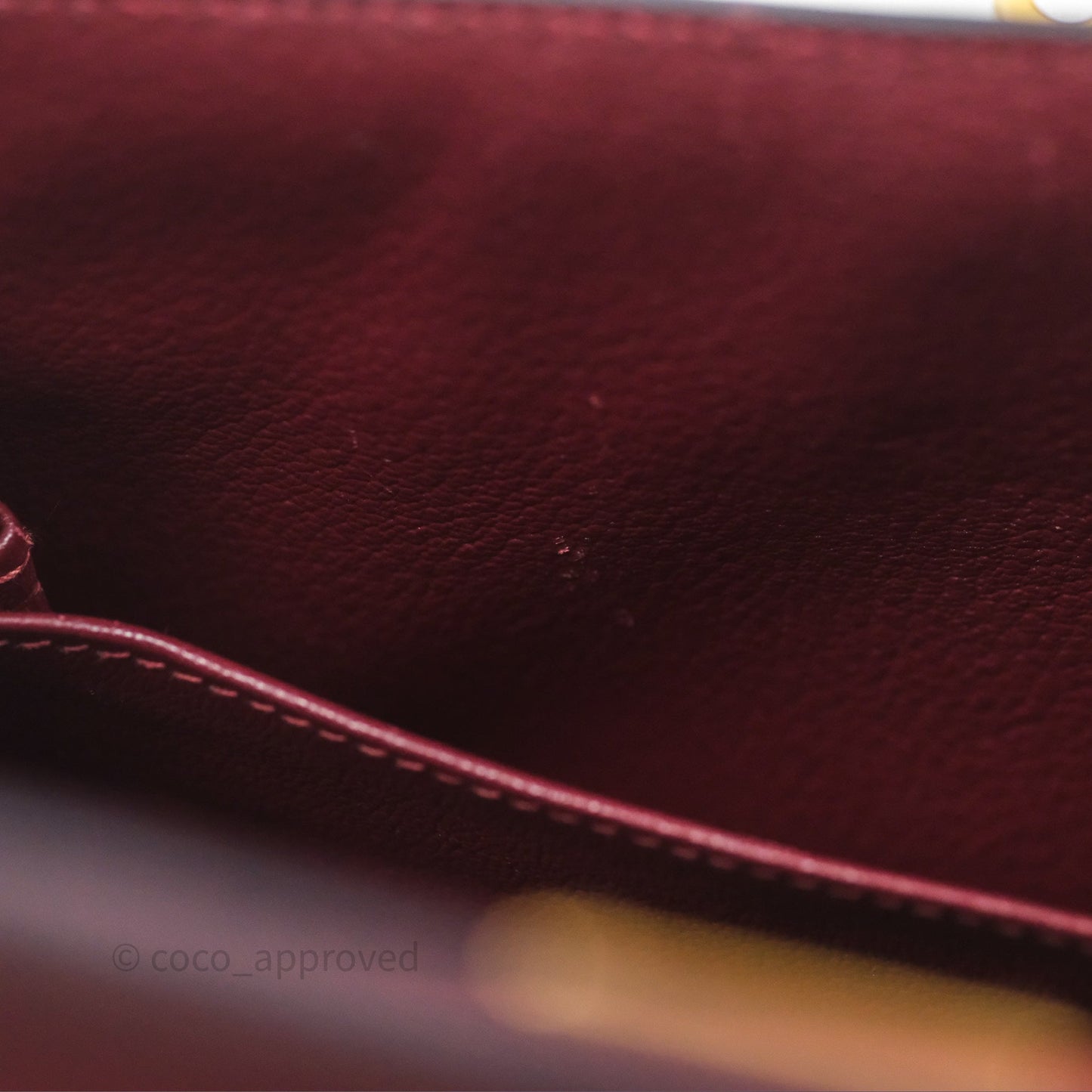 Hermès Sellier Kelly 25 Rouge H Epsom Gold Hardware