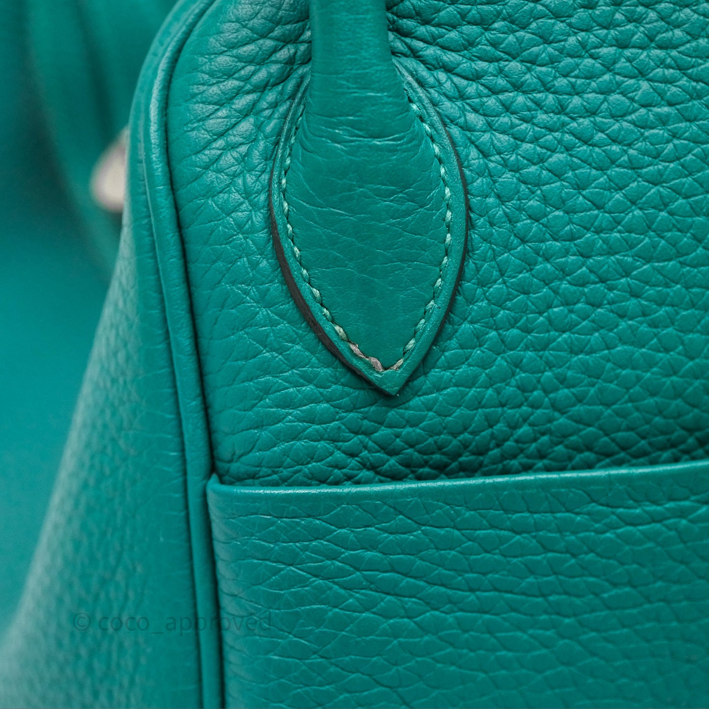 Hermès Lindy 26 Vert Verone U1 Clemence Palladium Hardware