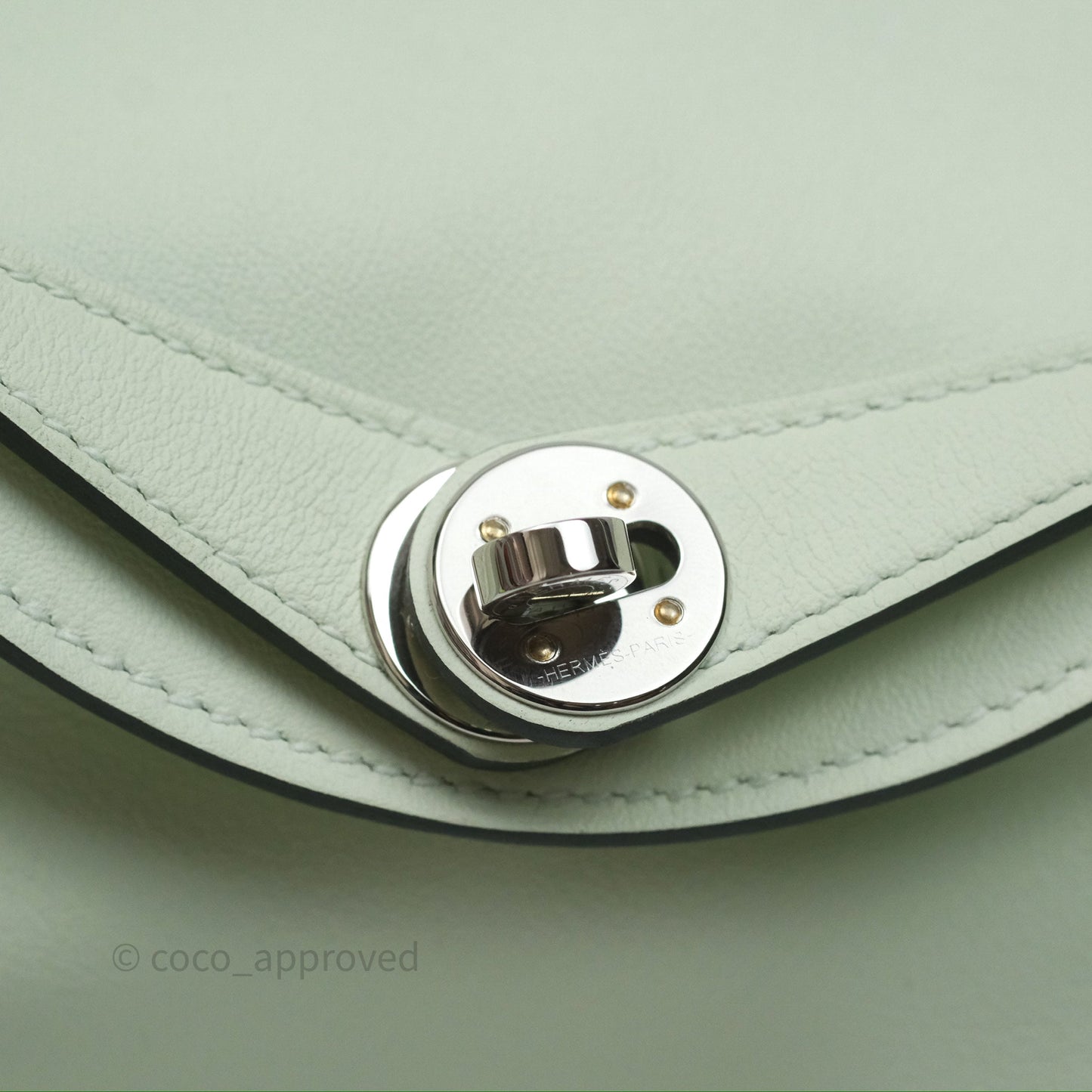 Hermès Mini Lindy Vert Fizz 0S Swift Palladium Hardware