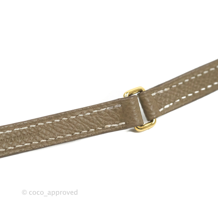 Hermès Constance Long To Go Wallet Etoupe Epsom Gold Hardware