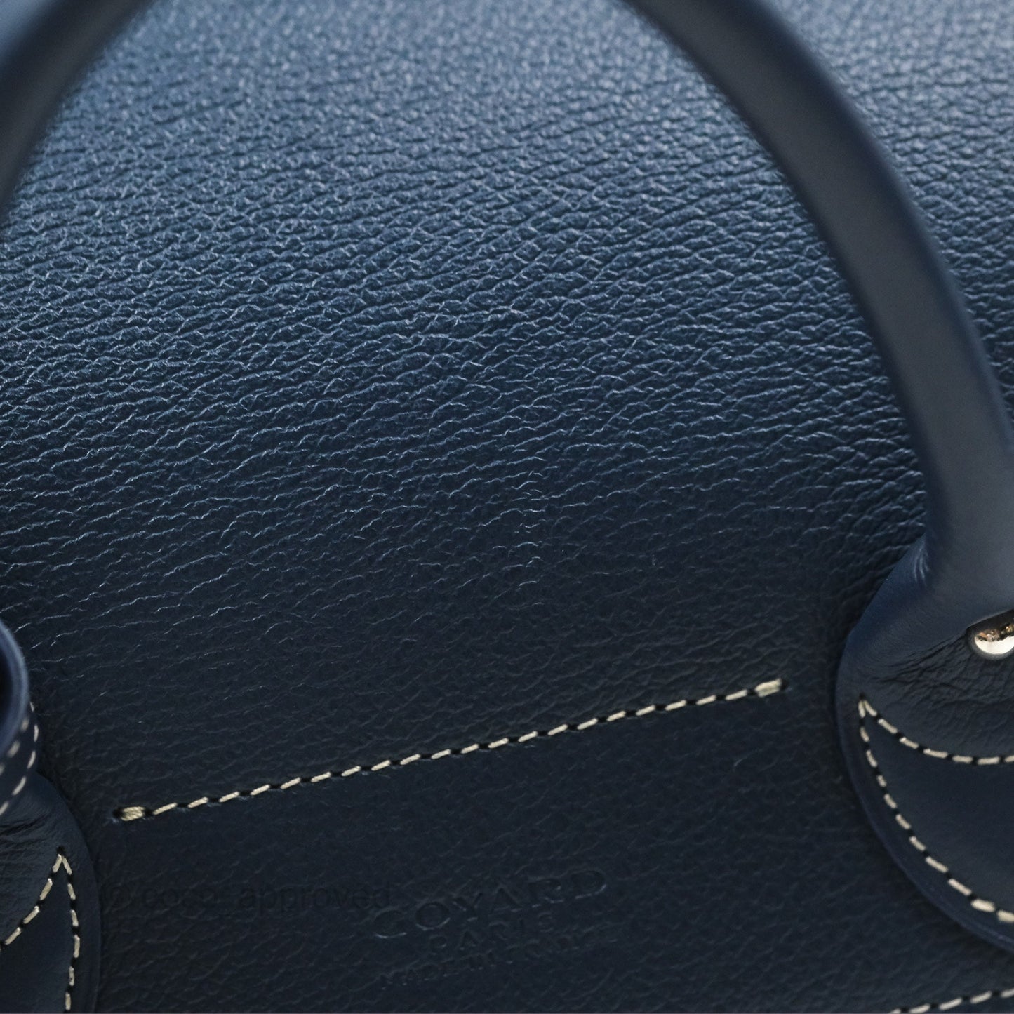 Goyard Mini Alpin Backpack Navy Blue Goyardine Calfskin