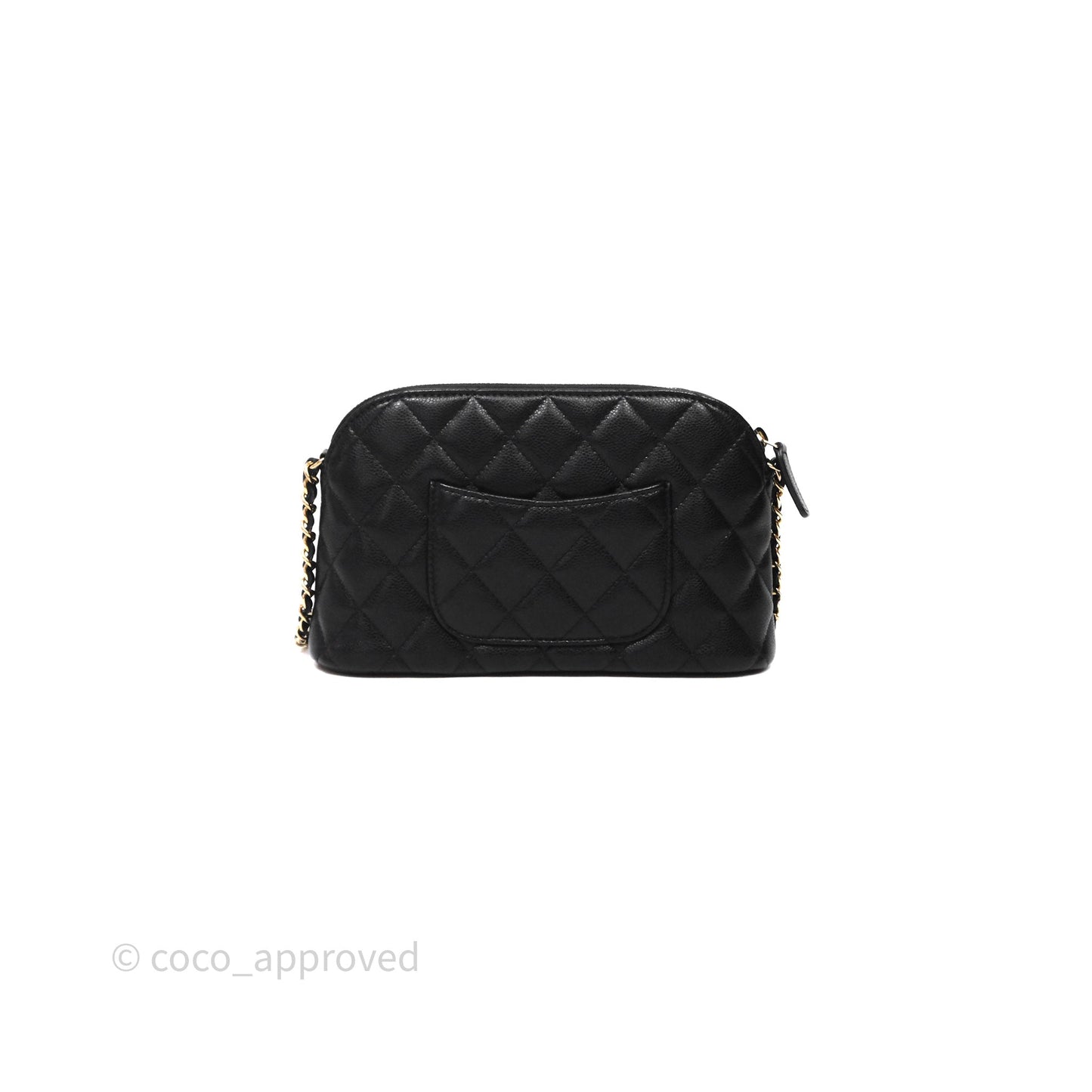 Chanel Clutch on Chain Black Caviar Gold Hardware