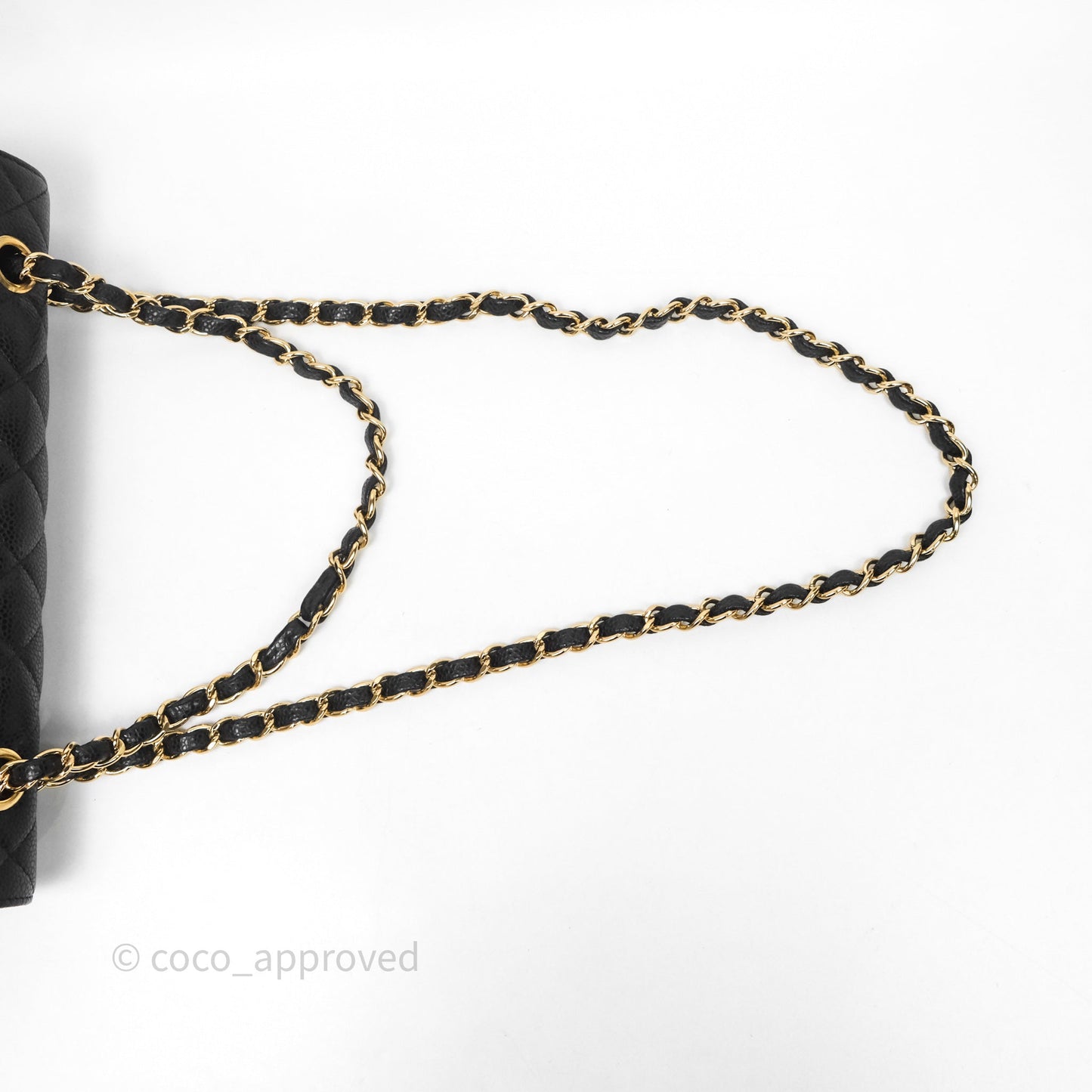 Chanel Classic Medium Flap Quilted Black Caviar Gold Hardware