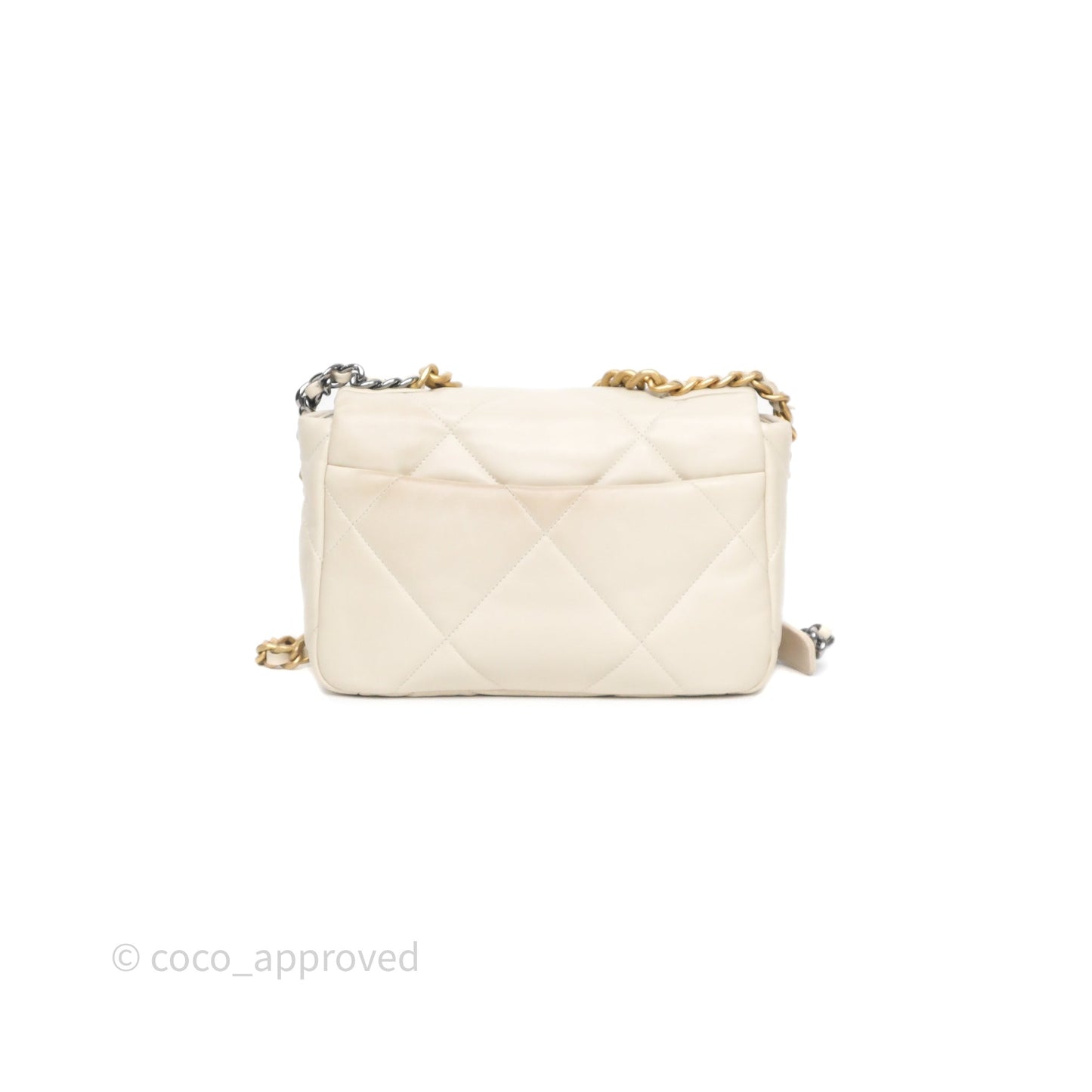Chanel 19 Small Ivory Mixed Hardware