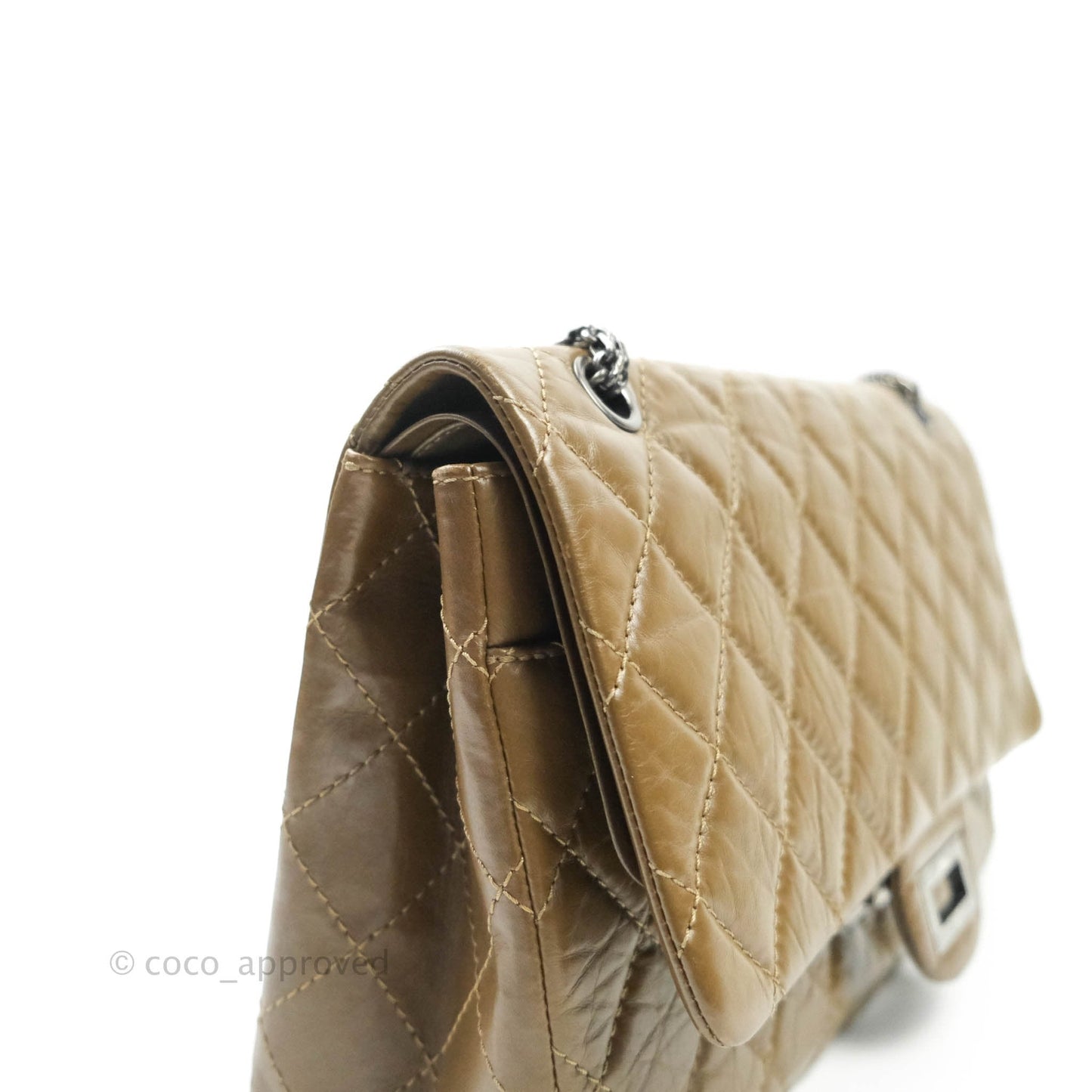 Chanel Reissue Quilted Aged Calfskin Taupe Ruthenium Hardware 227