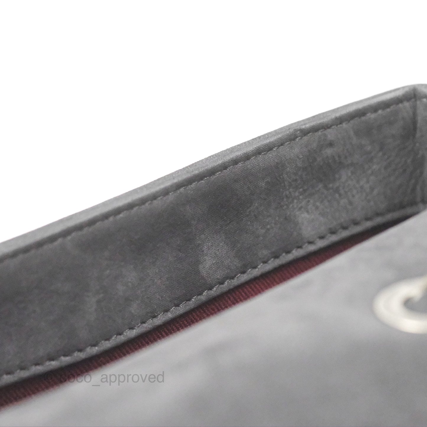 Chanel New Chic Flap Dark Grey Calfskin Ruthenium Hardware