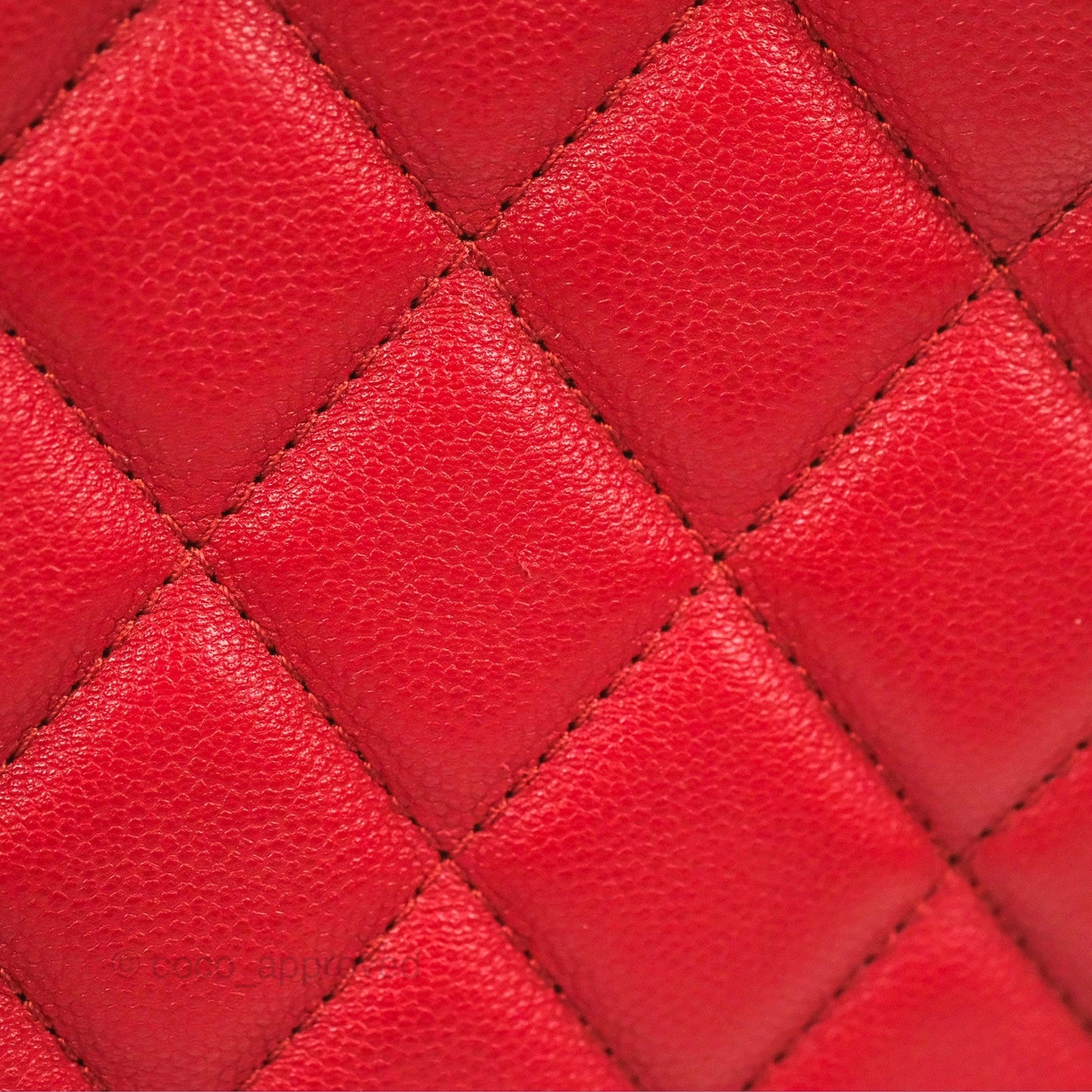 Chanel Medium Quilted Rolled Up Bucket Drawstring Bag Red Caviar Gold Hardware