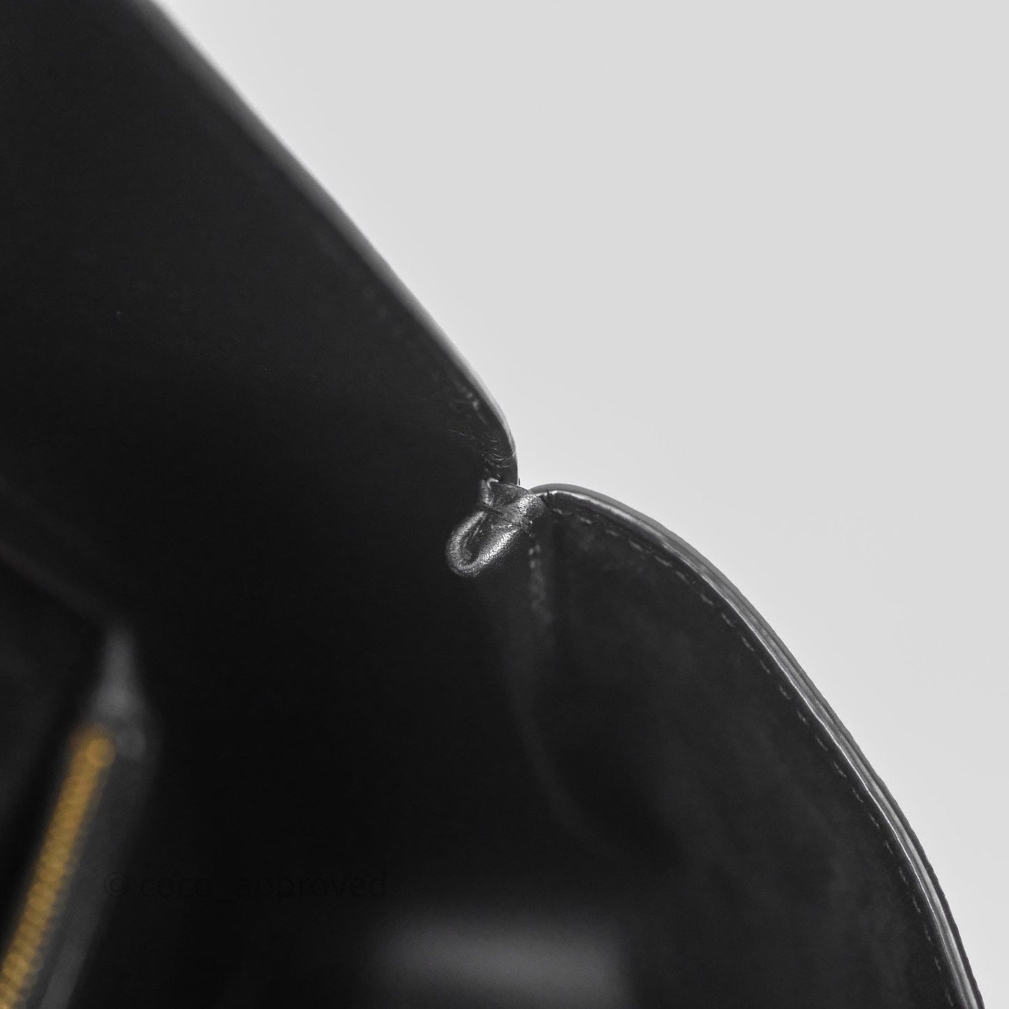Saint Laurent LE 5 à 7 Supple Small Black Grained Leather Gold Hardware