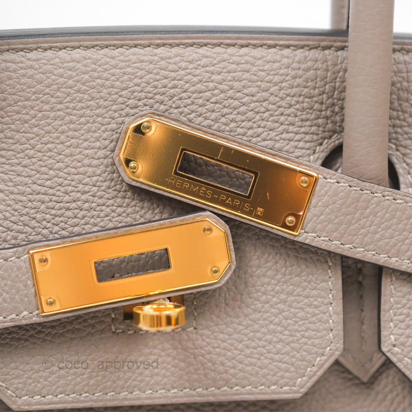 Hermès Birkin 30 Retourne Gris Asphalt M8 Togo Gold Hardware